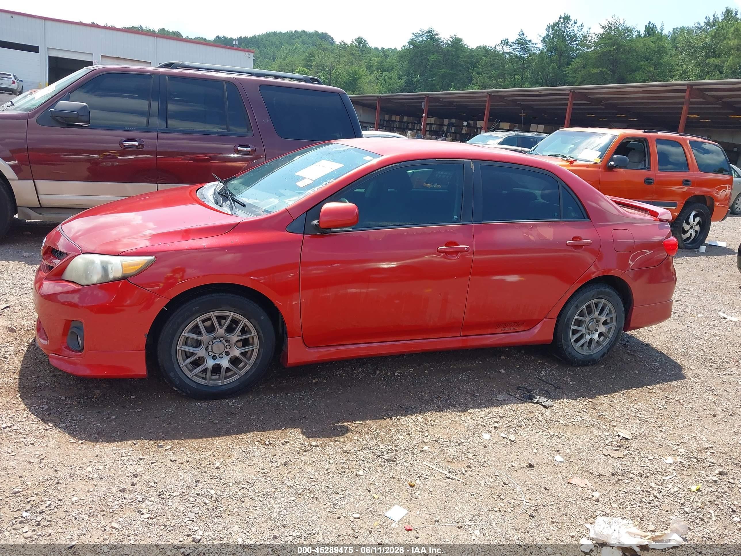 2013 Toyota Corolla S Red vin: 5YFBU4EE8DP076182