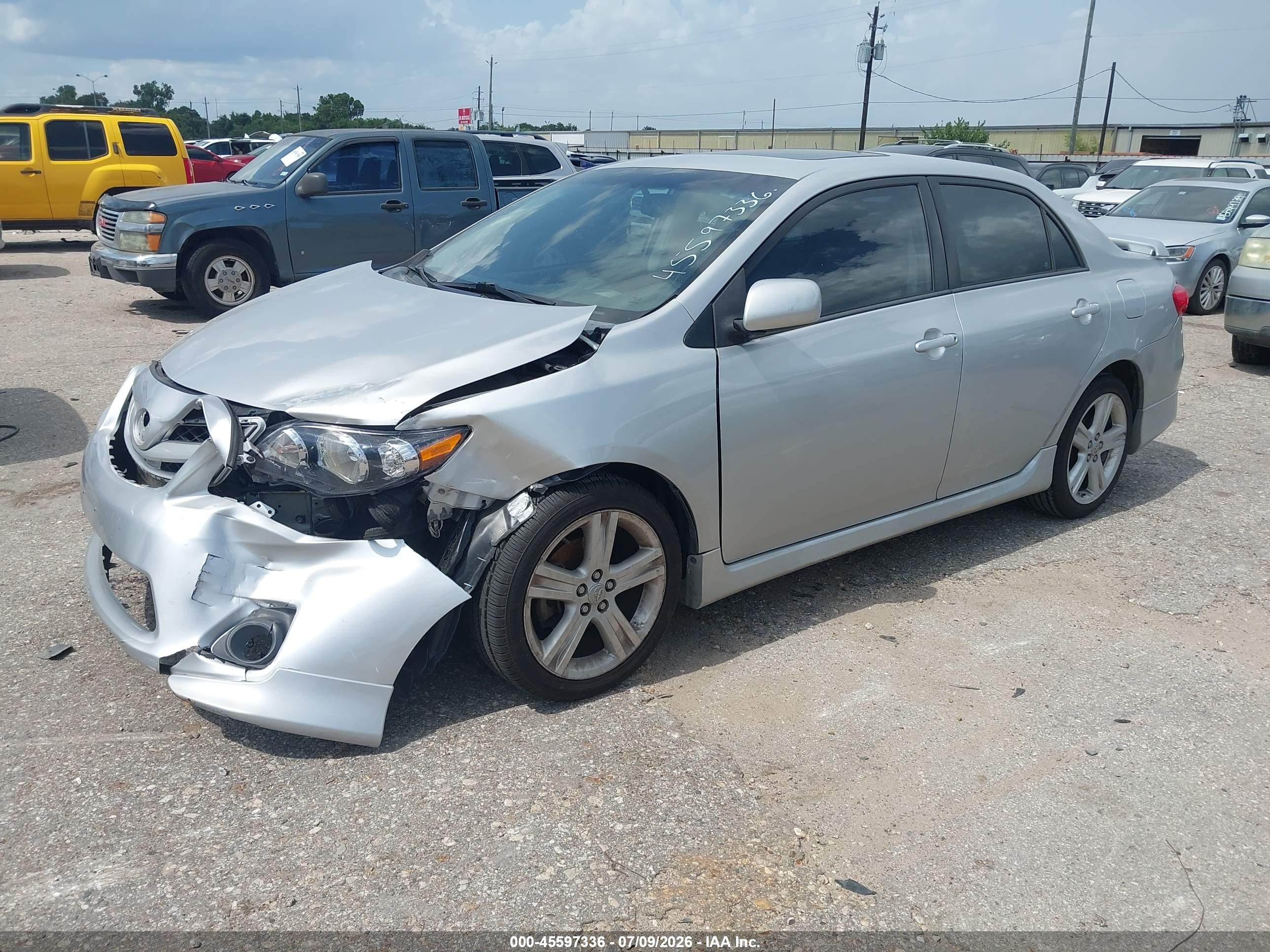 2013 Toyota Corolla S Серебряный vin: 5YFBU4EE8DP086369