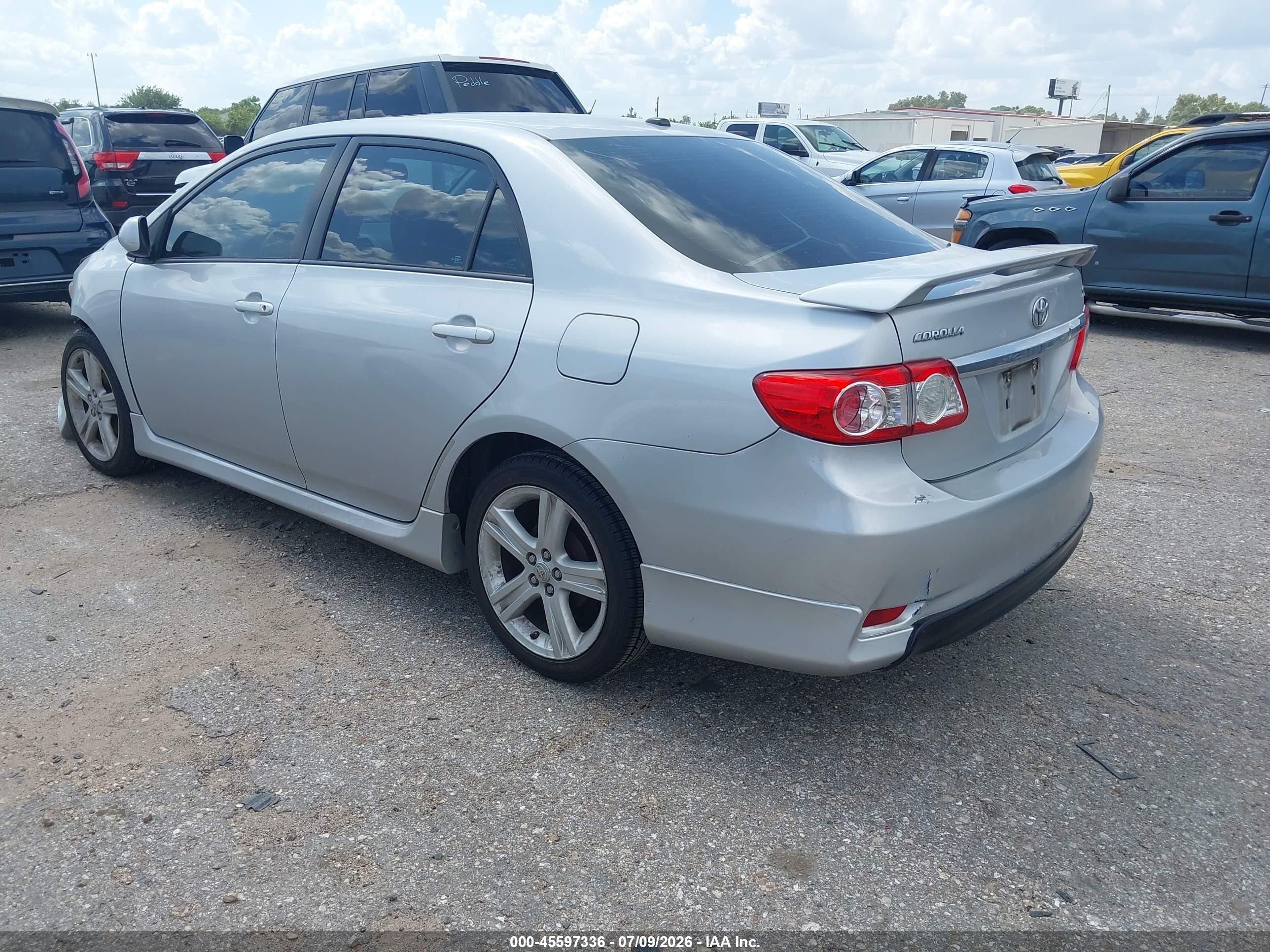 2013 Toyota Corolla S Серебряный vin: 5YFBU4EE8DP086369