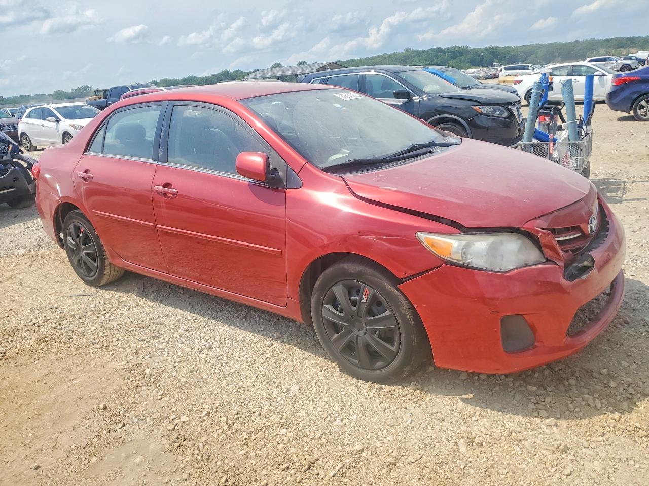 2013 Toyota Corolla Le Red vin: 5YFBU4EE8DP088350