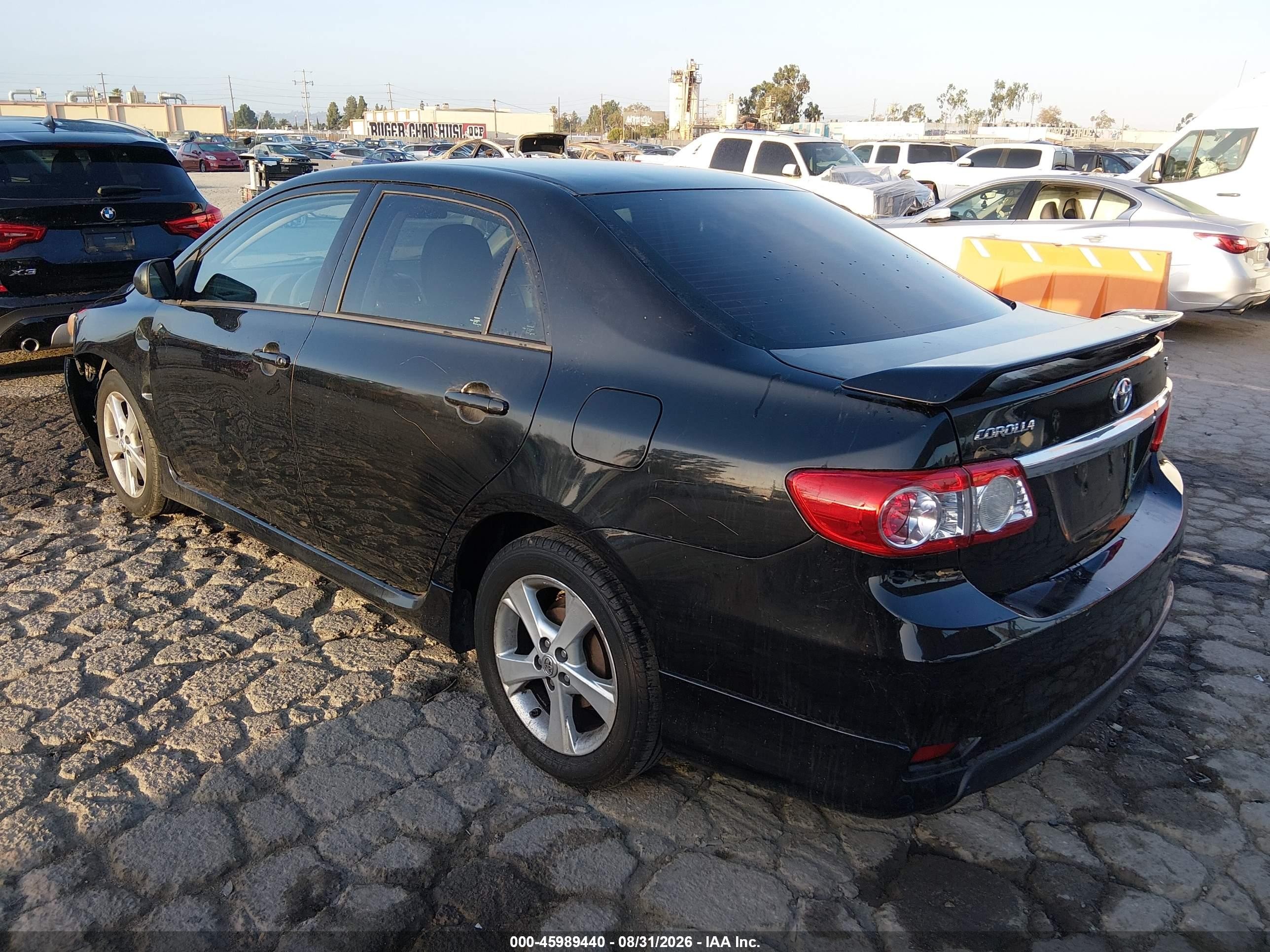 2013 Toyota Corolla S Черный vin: 5YFBU4EE8DP101064