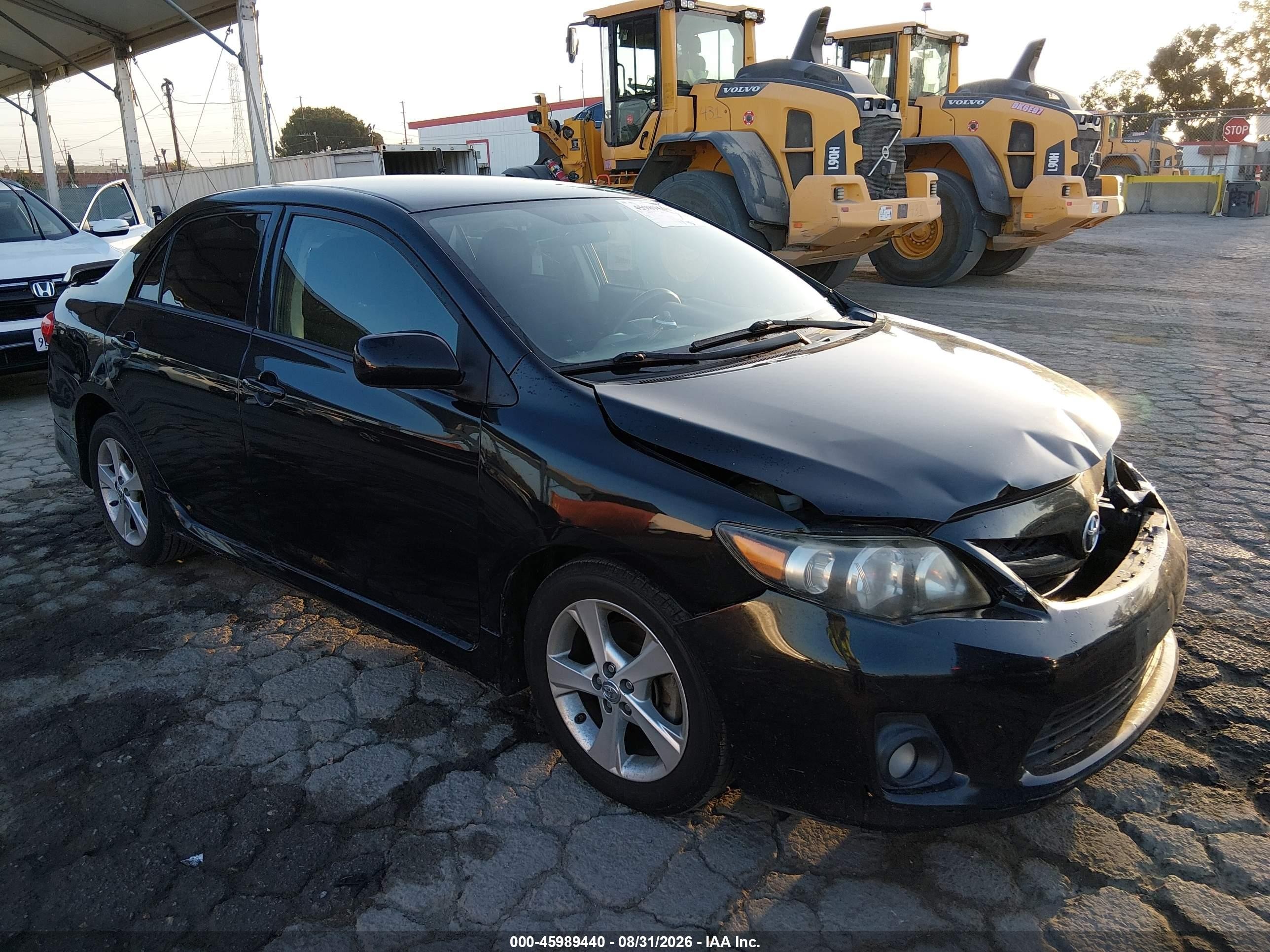 2013 Toyota Corolla S Черный vin: 5YFBU4EE8DP101064