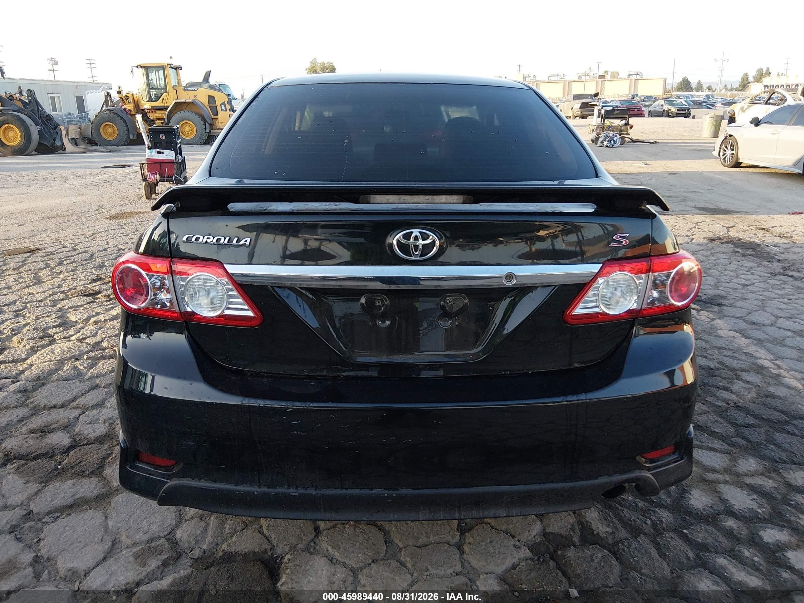 2013 Toyota Corolla S Черный vin: 5YFBU4EE8DP101064
