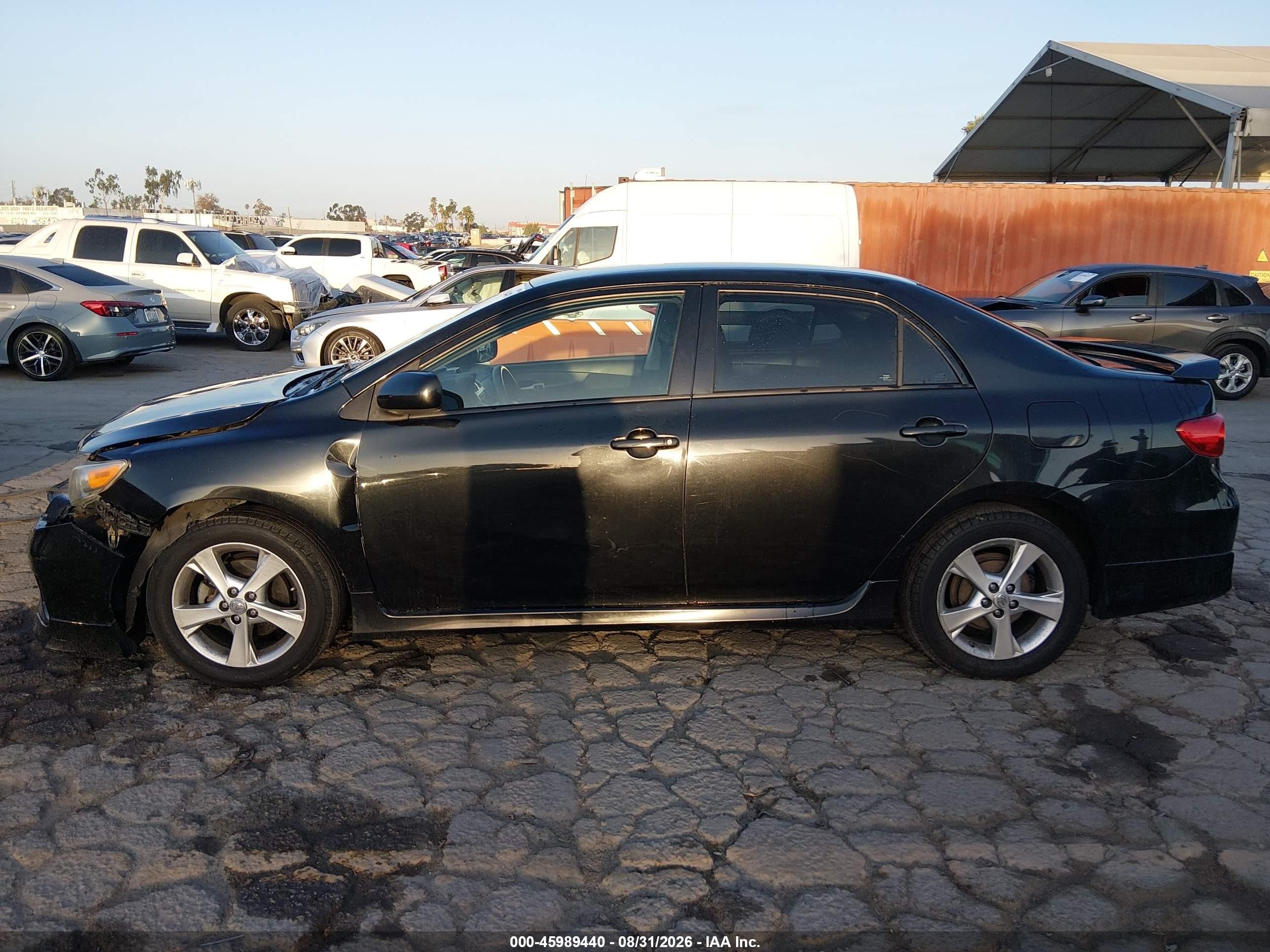 2013 Toyota Corolla S Черный vin: 5YFBU4EE8DP101064