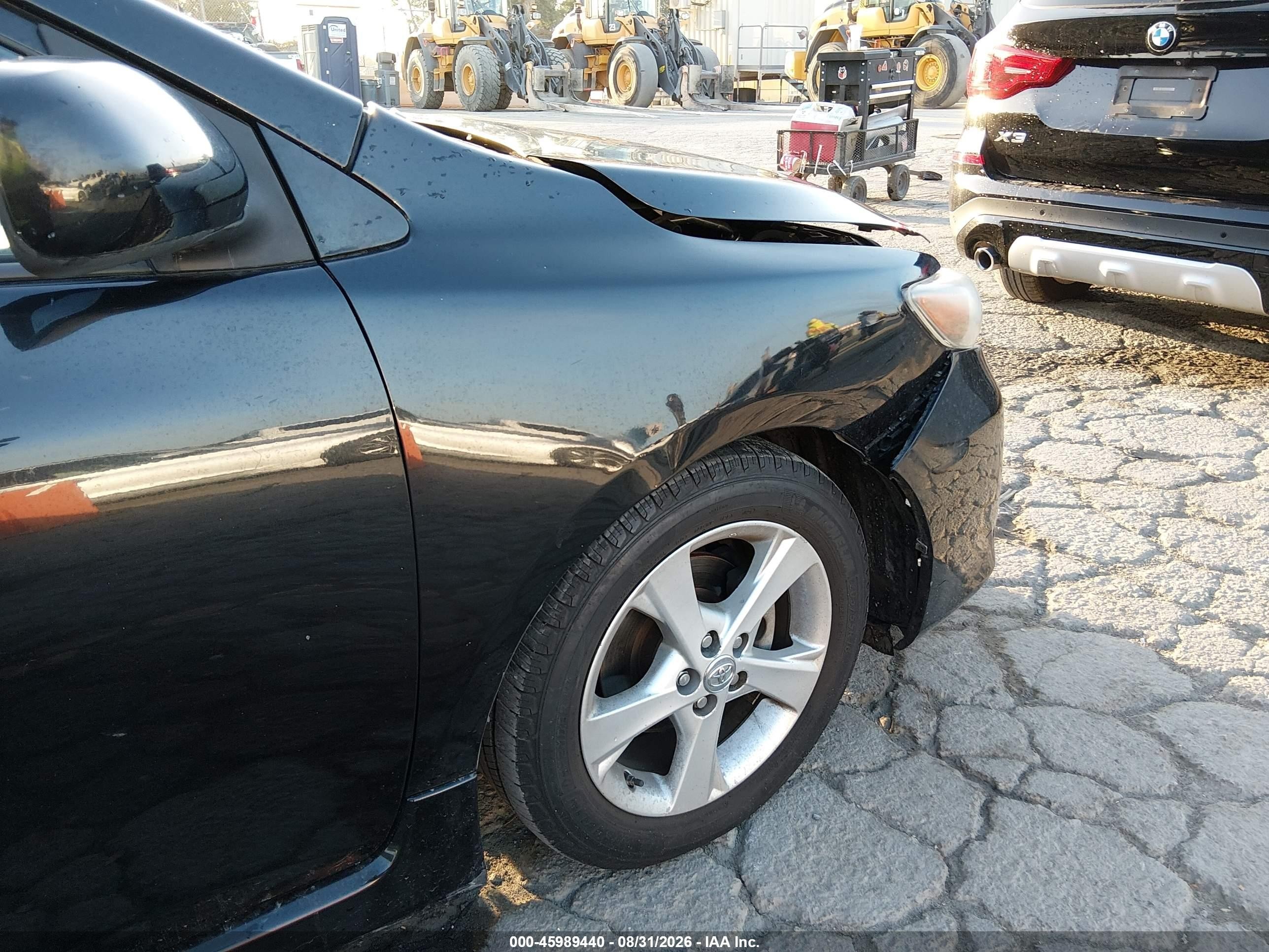 2013 Toyota Corolla S Черный vin: 5YFBU4EE8DP101064