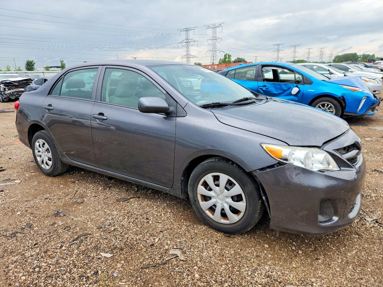 2013 Toyota Corolla L Gray vin: 5YFBU4EE8DP103753