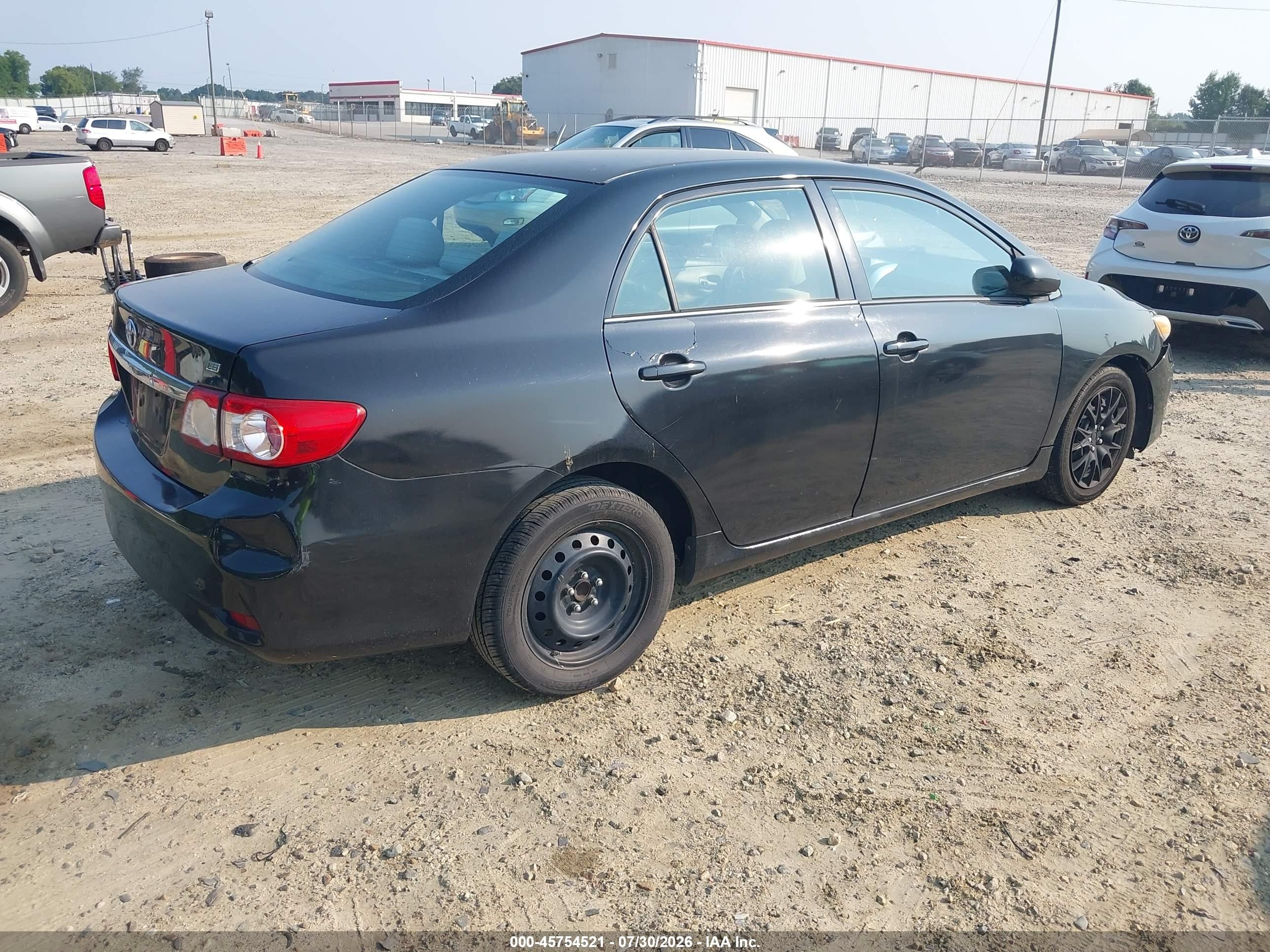2013 Toyota Corolla Le Черный vin: 5YFBU4EE8DP104174