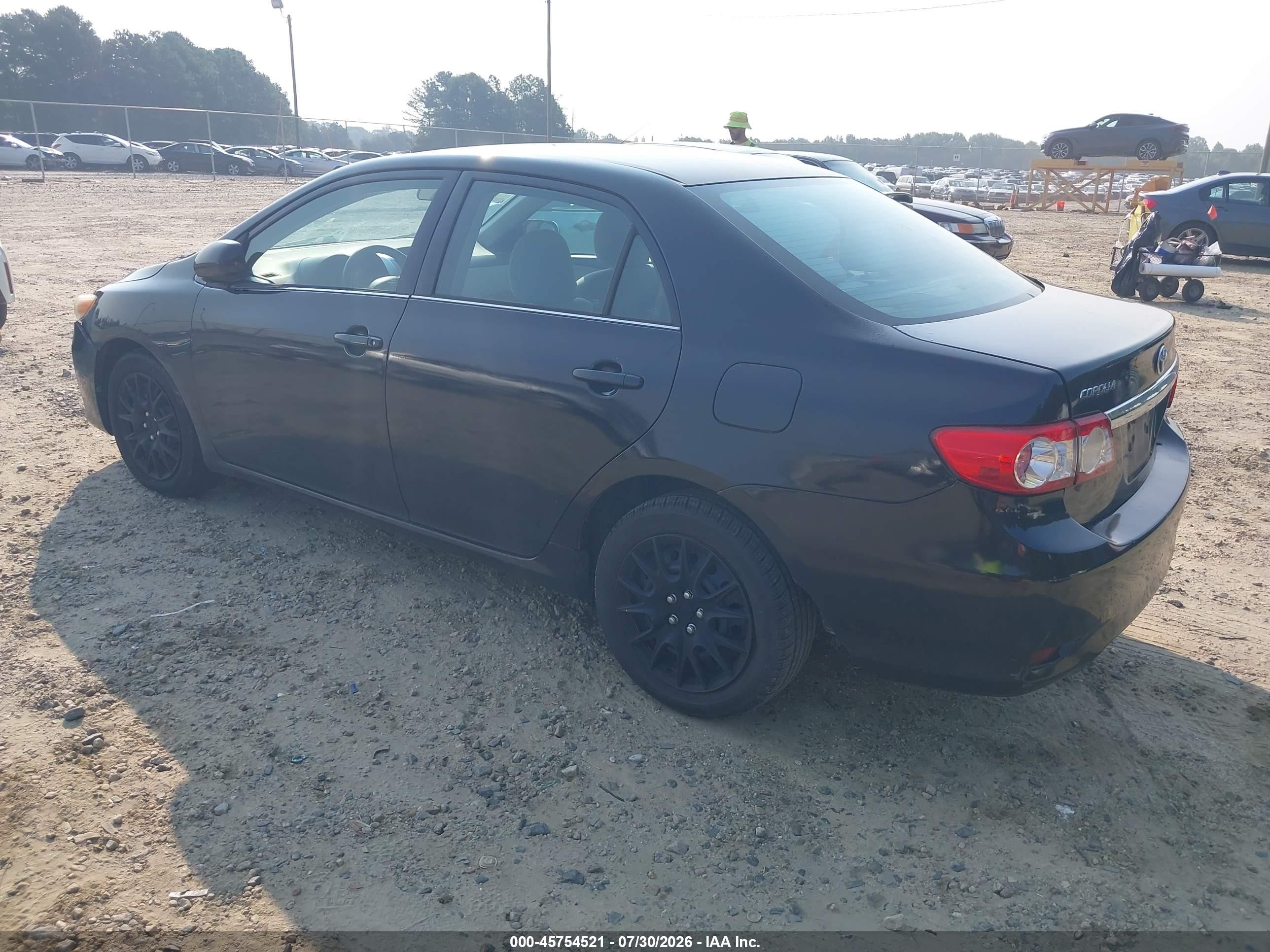 2013 Toyota Corolla Le Черный vin: 5YFBU4EE8DP104174