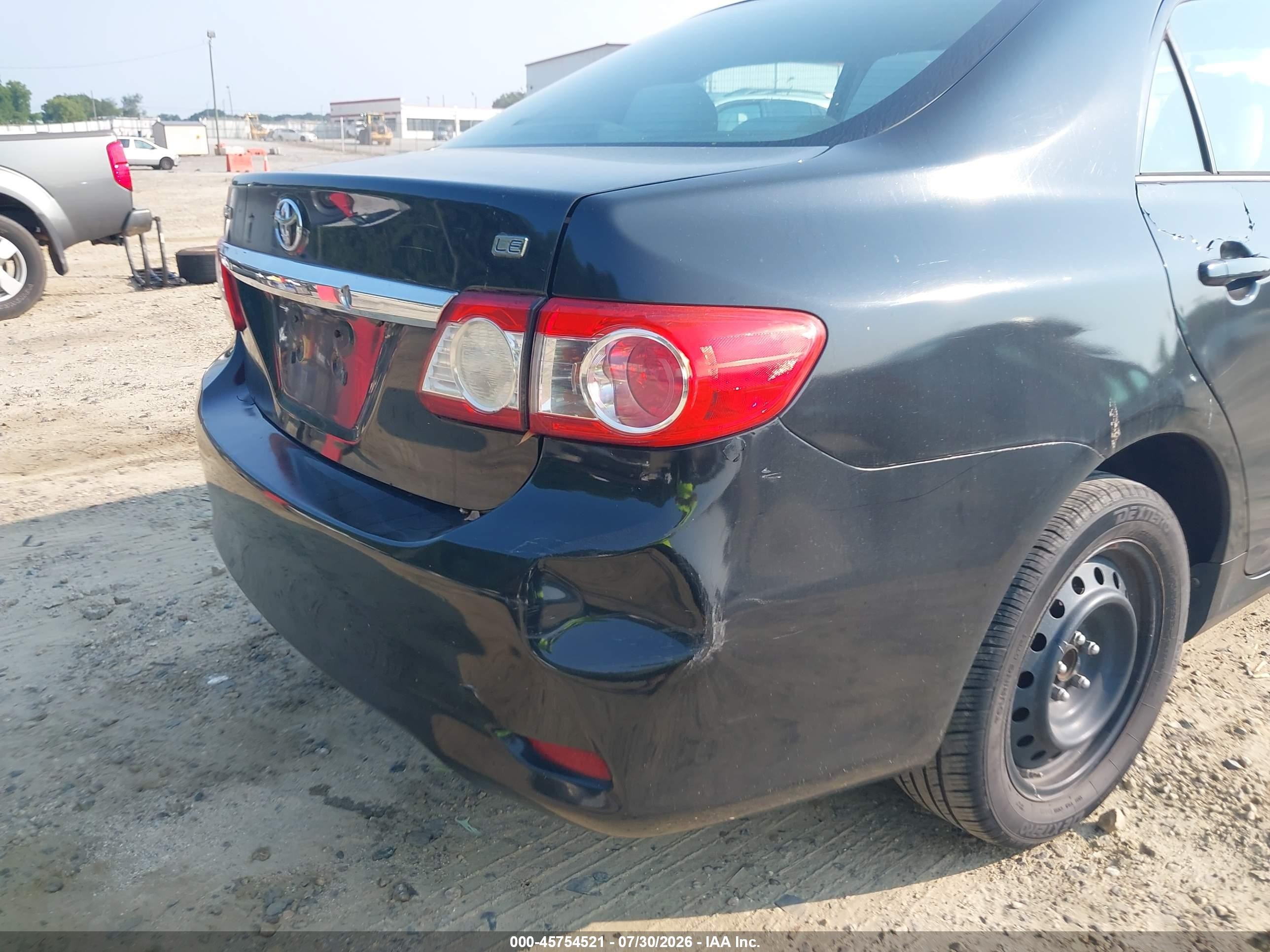 2013 Toyota Corolla Le Черный vin: 5YFBU4EE8DP104174