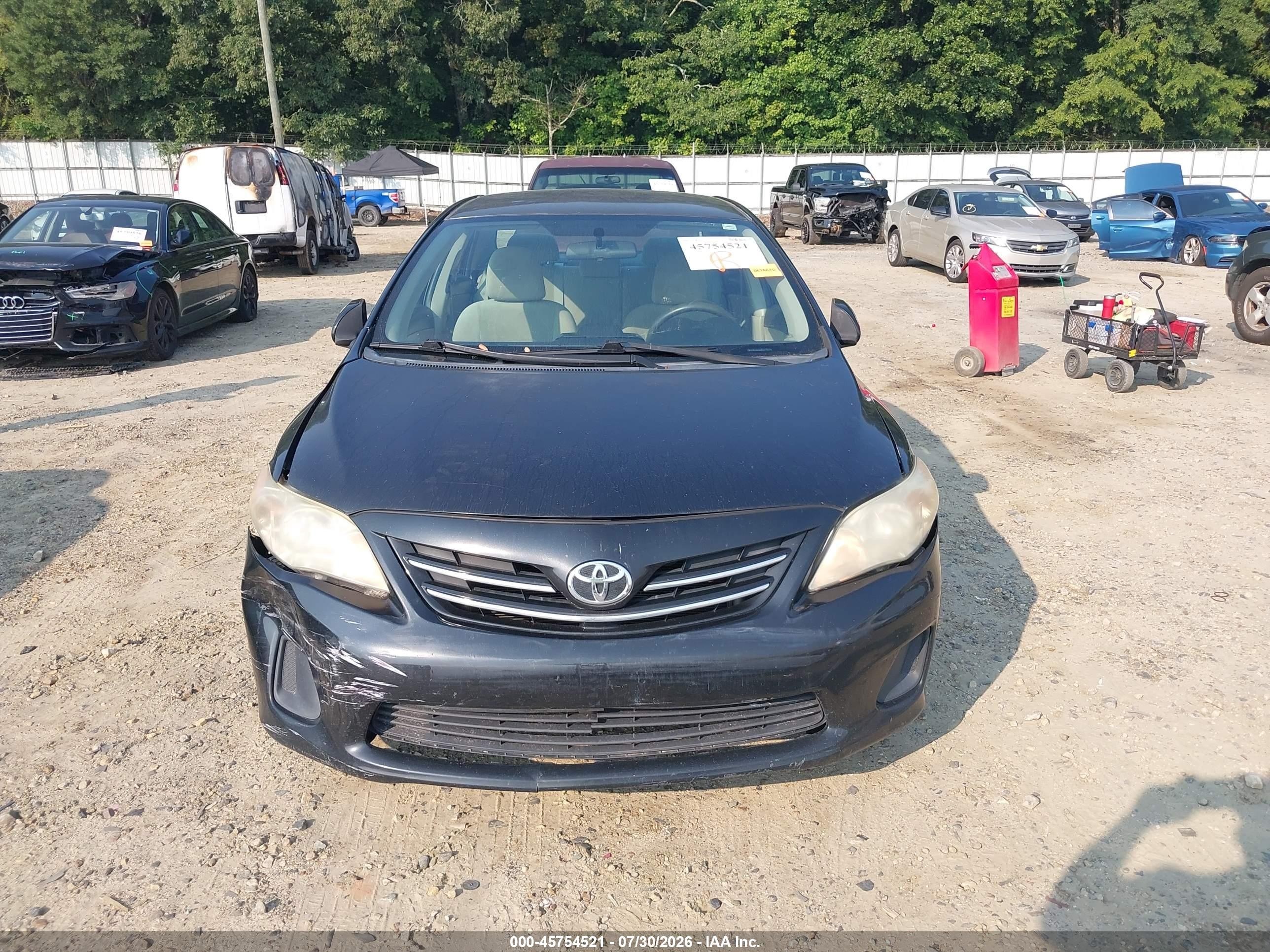 2013 Toyota Corolla Le Черный vin: 5YFBU4EE8DP104174