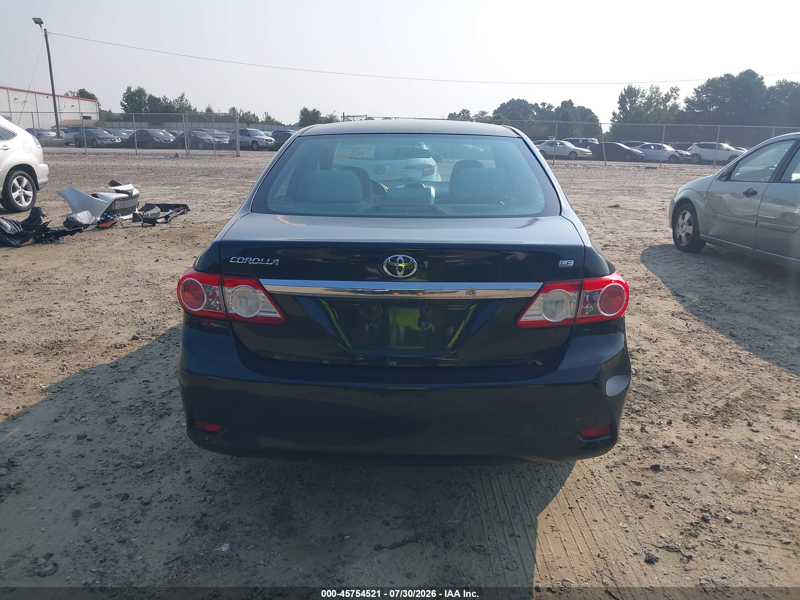 2013 Toyota Corolla Le Черный vin: 5YFBU4EE8DP104174