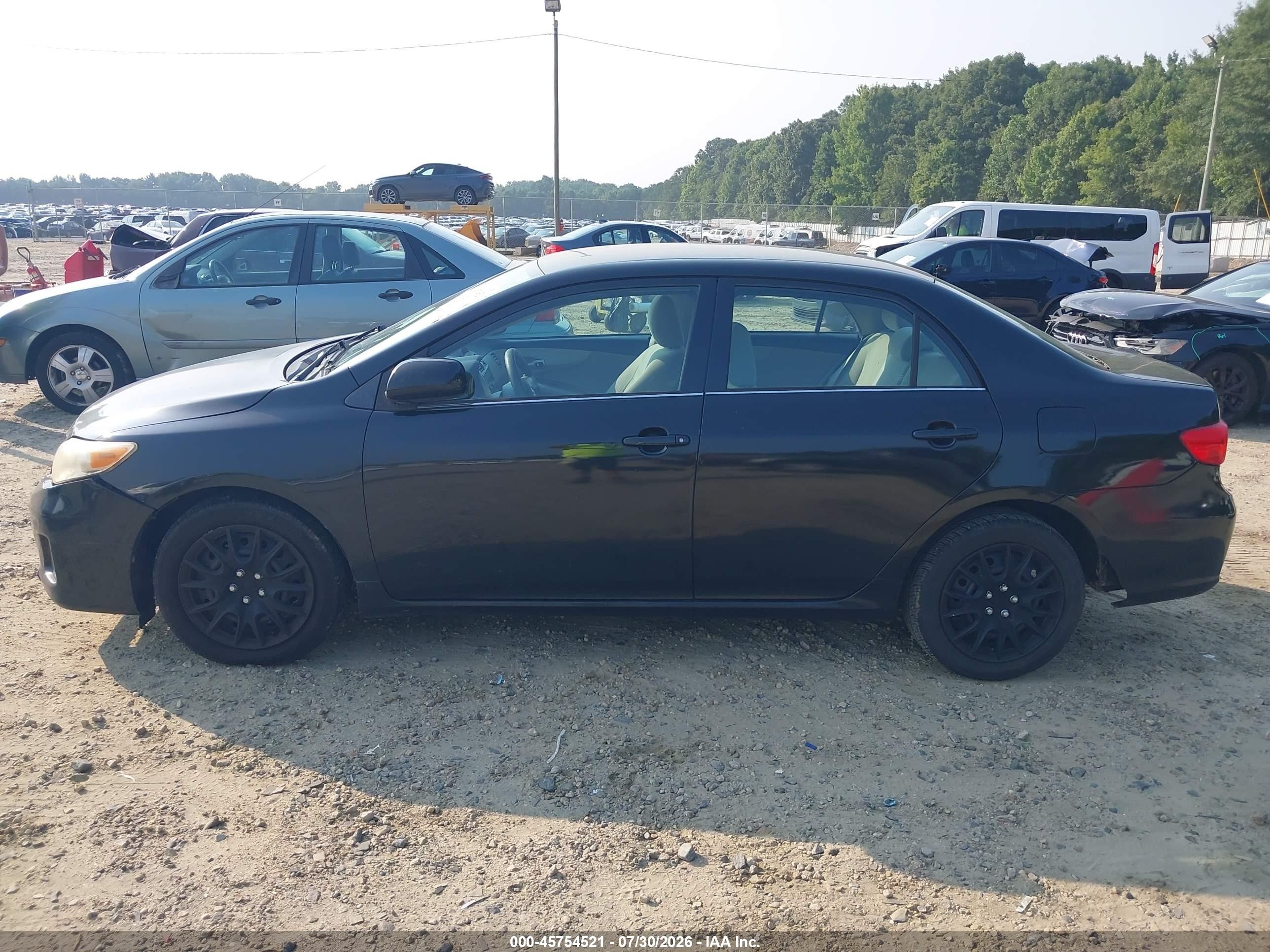 2013 Toyota Corolla Le Черный vin: 5YFBU4EE8DP104174