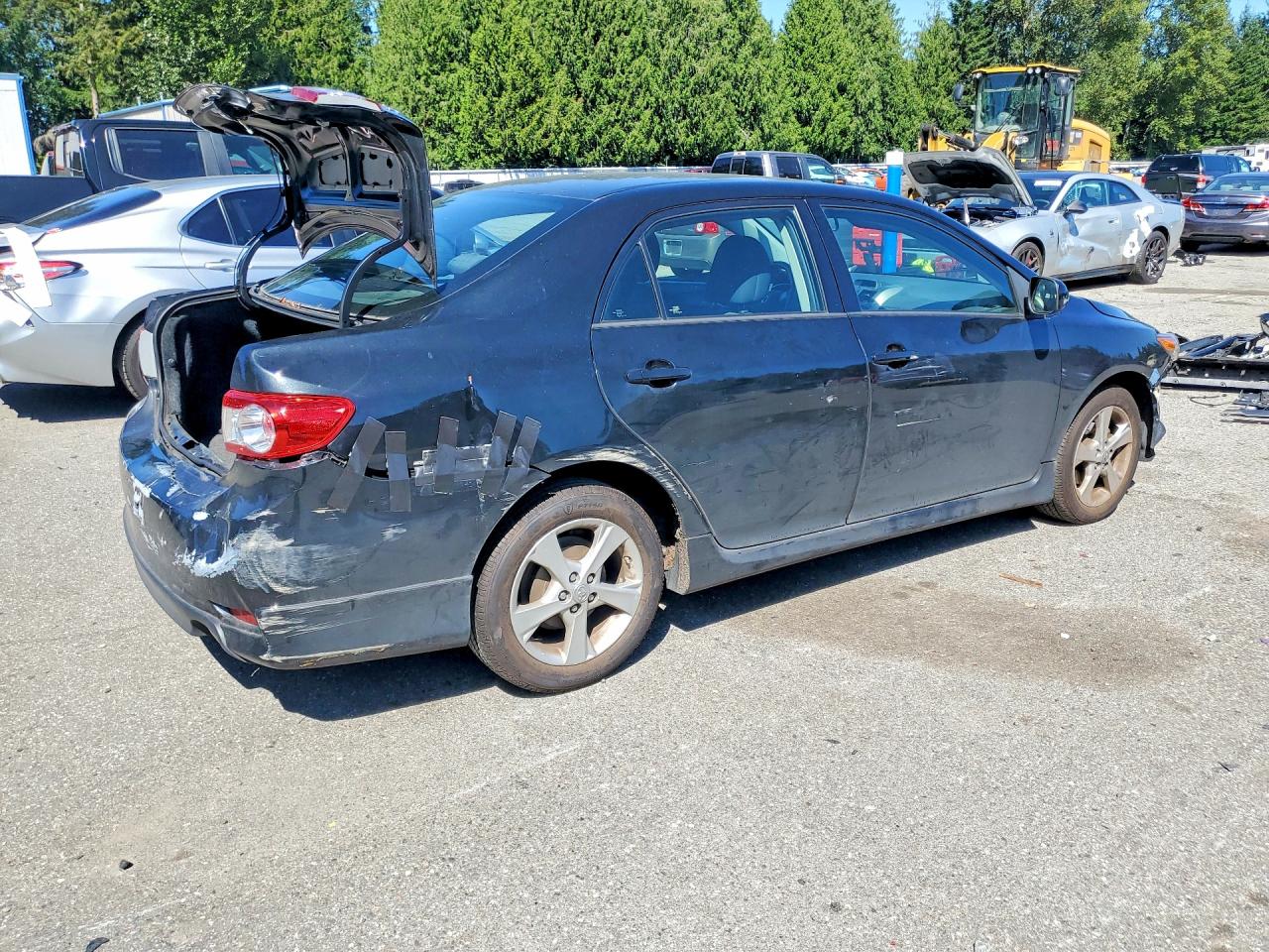 2013 Toyota Corolla S Black vin: 5YFBU4EE8DP113196