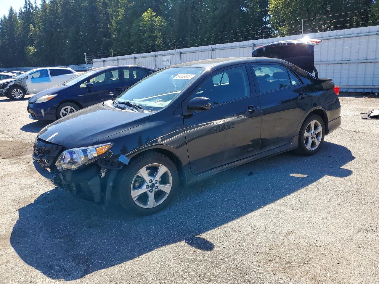 2013 Toyota Corolla S Black vin: 5YFBU4EE8DP113196