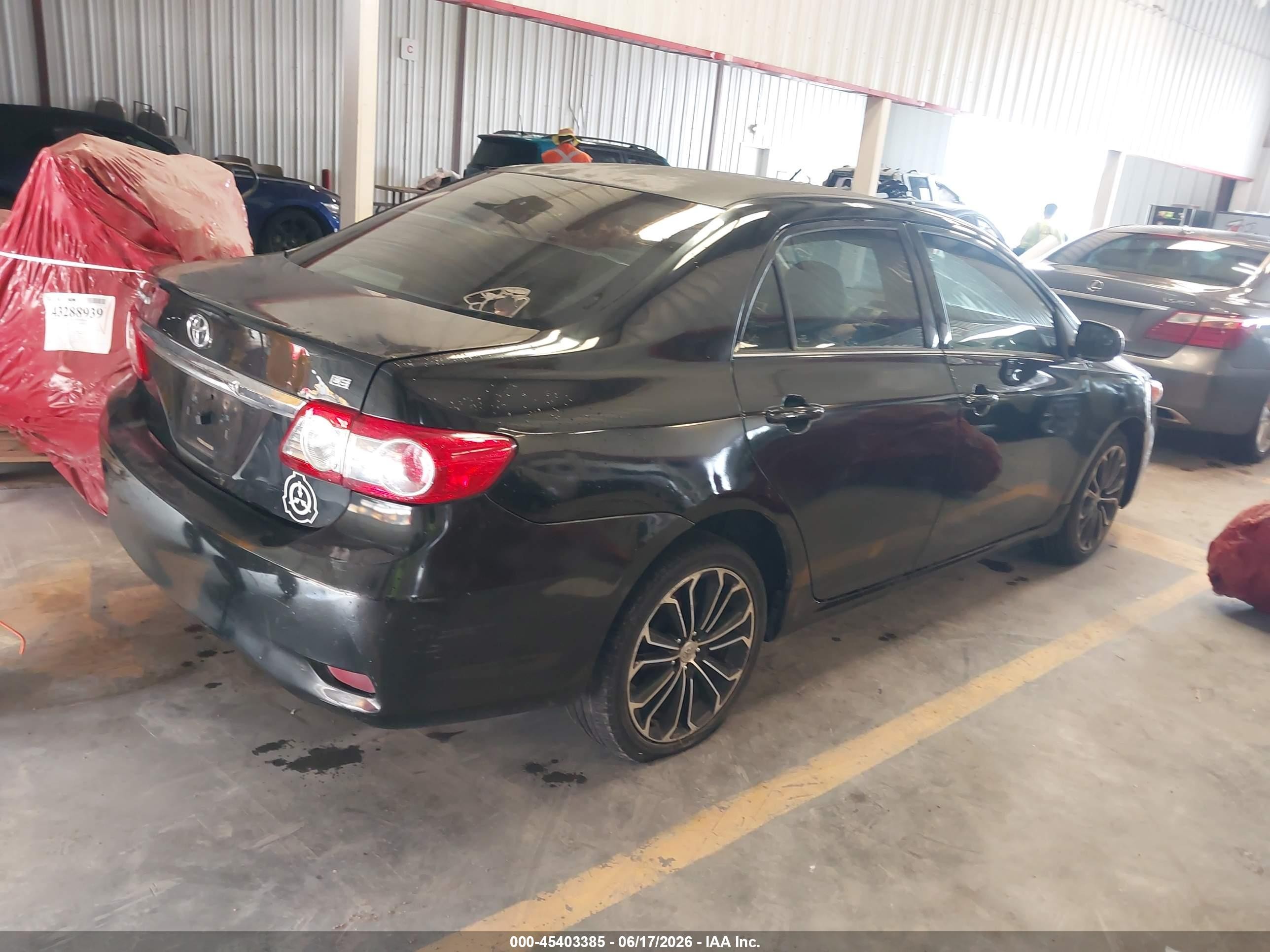 2013 Toyota Corolla Le Черный vin: 5YFBU4EE8DP114042