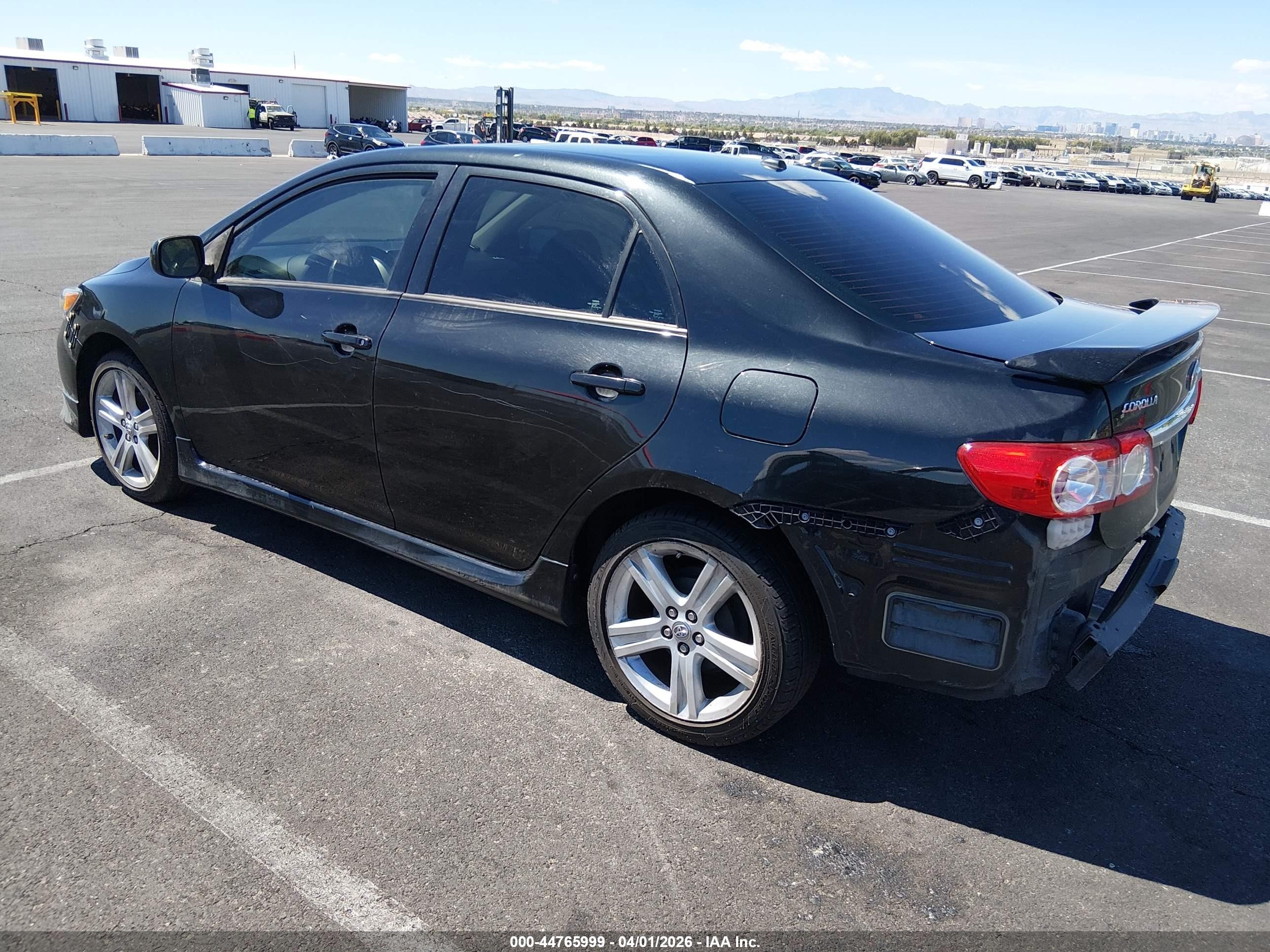 2013 Toyota Corolla S Black vin: 5YFBU4EE8DP114882