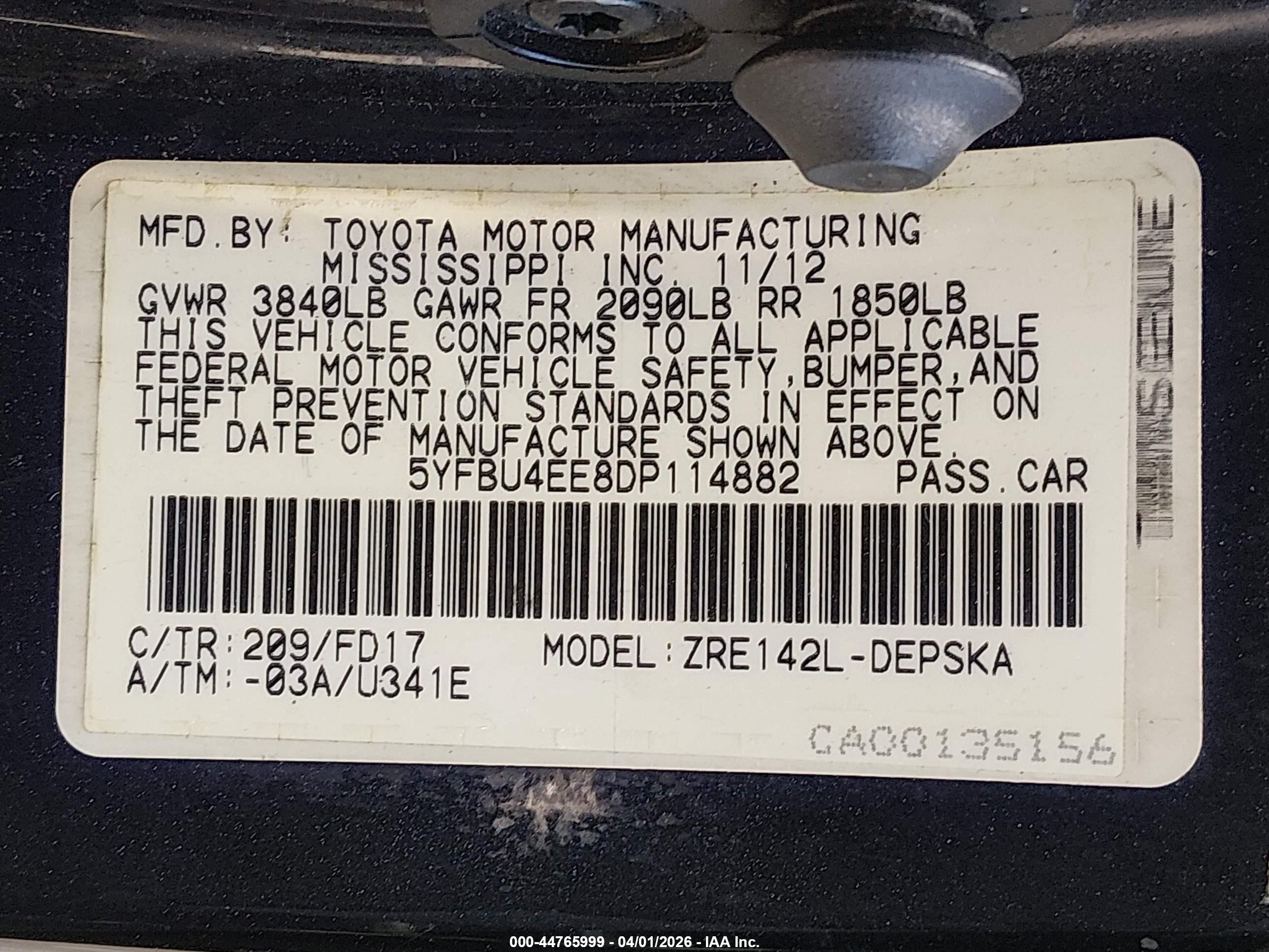 2013 Toyota Corolla S Black vin: 5YFBU4EE8DP114882