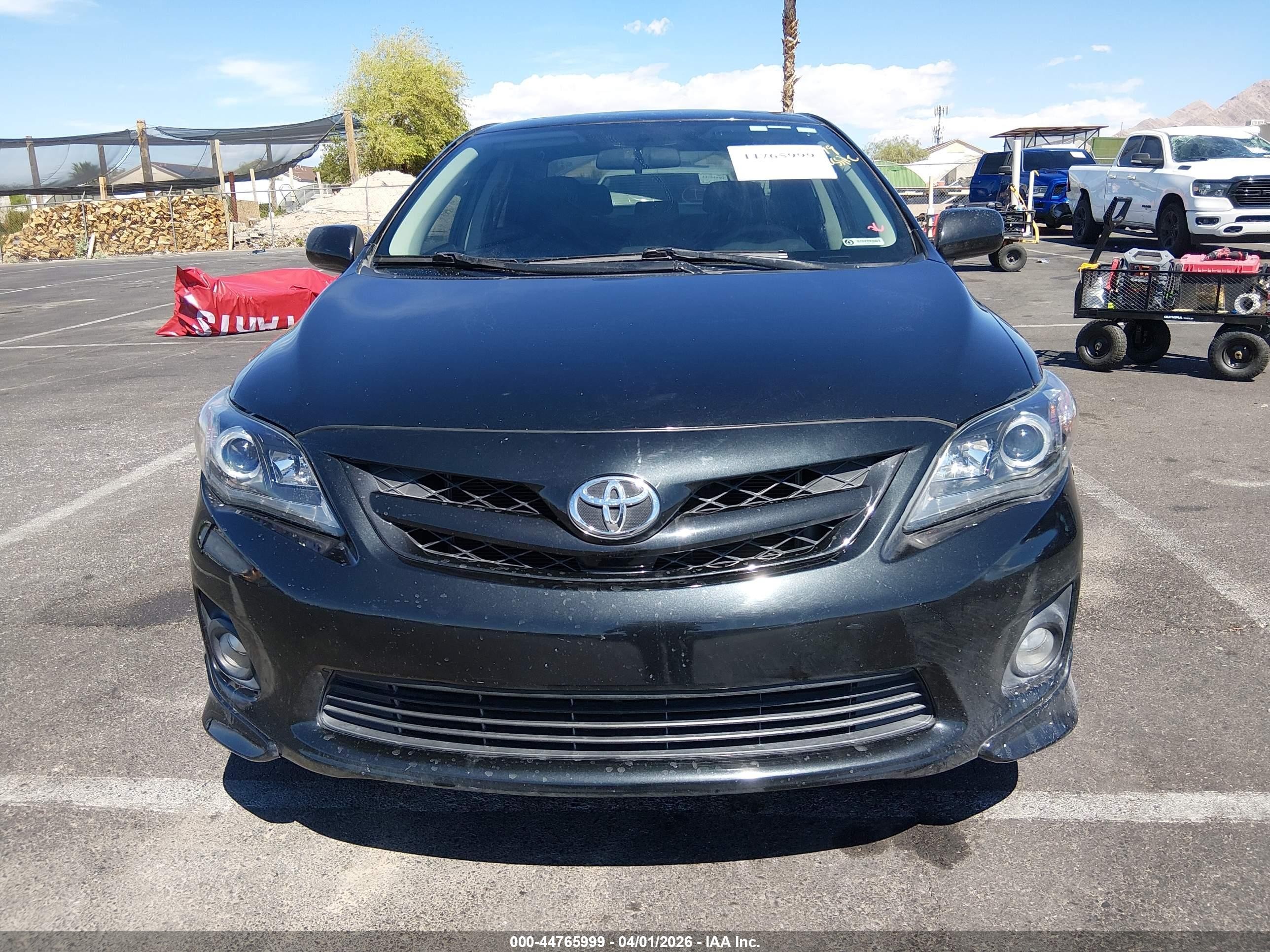 2013 Toyota Corolla S Black vin: 5YFBU4EE8DP114882