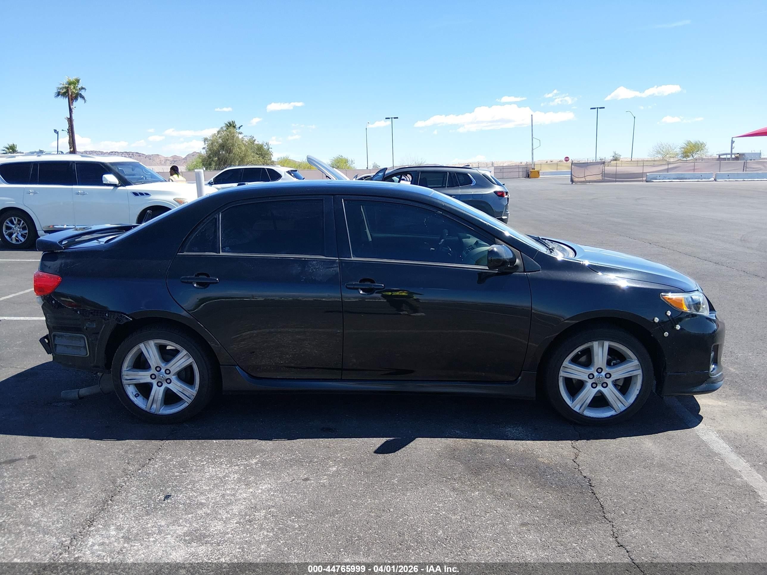 2013 Toyota Corolla S Black vin: 5YFBU4EE8DP114882