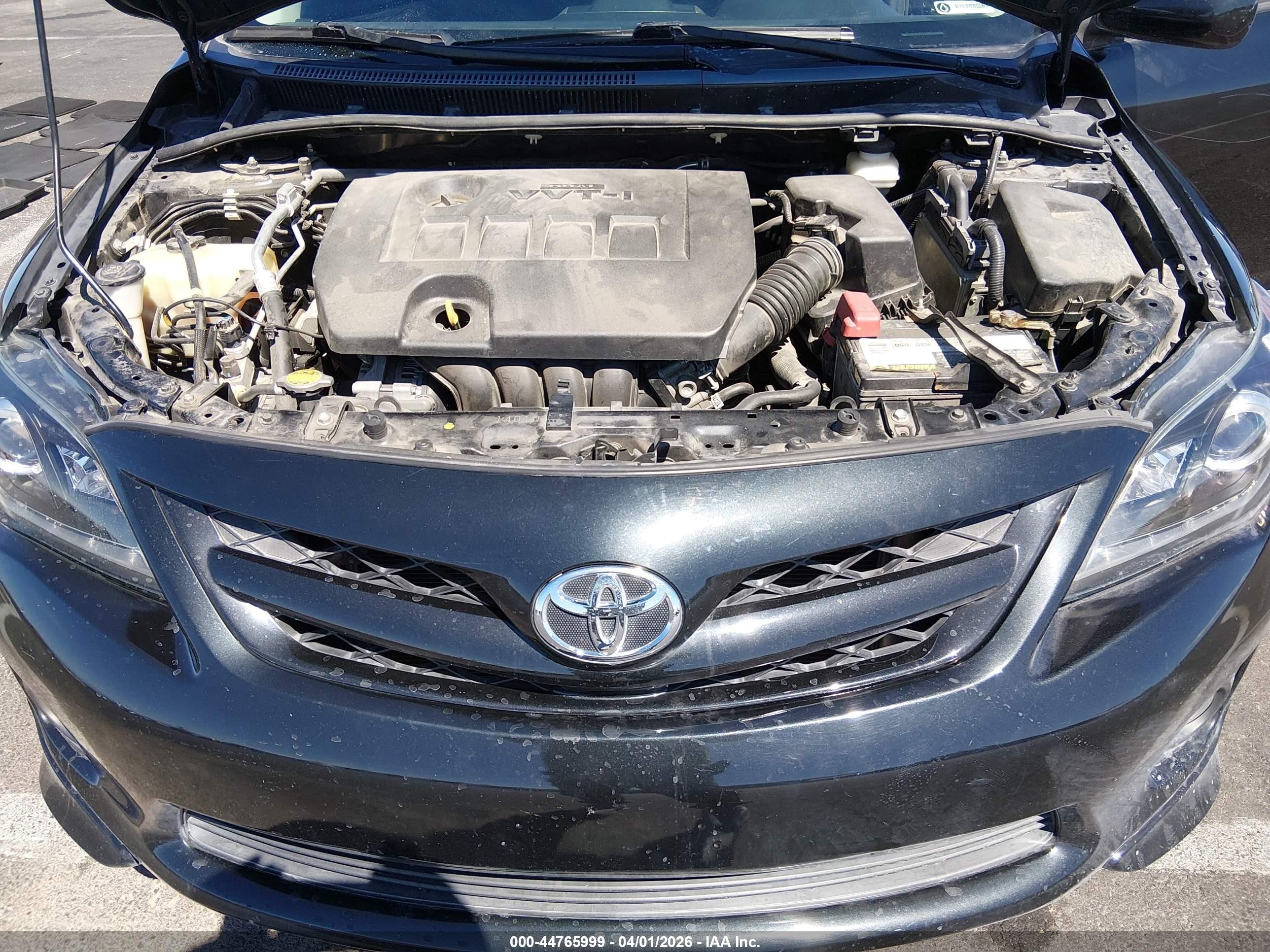 2013 Toyota Corolla S Black vin: 5YFBU4EE8DP114882