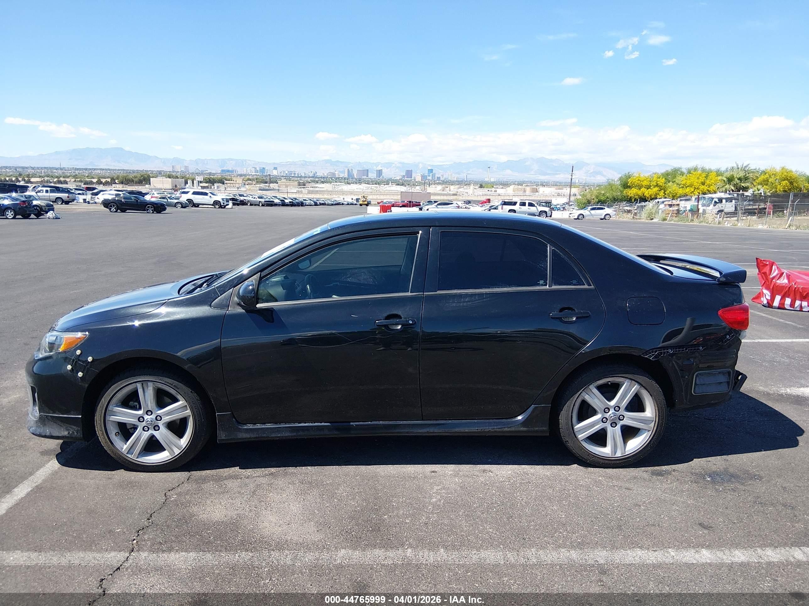 2013 Toyota Corolla S Black vin: 5YFBU4EE8DP114882