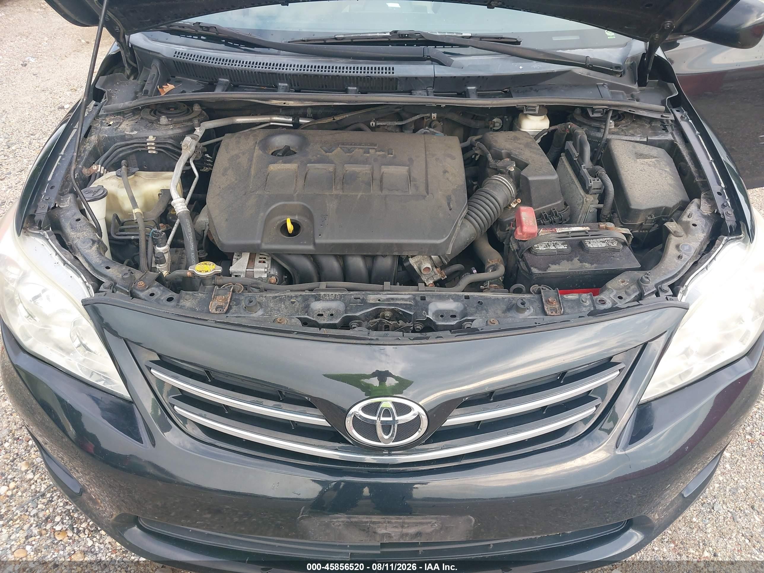 2013 Toyota Corolla Le Black vin: 5YFBU4EE8DP115353
