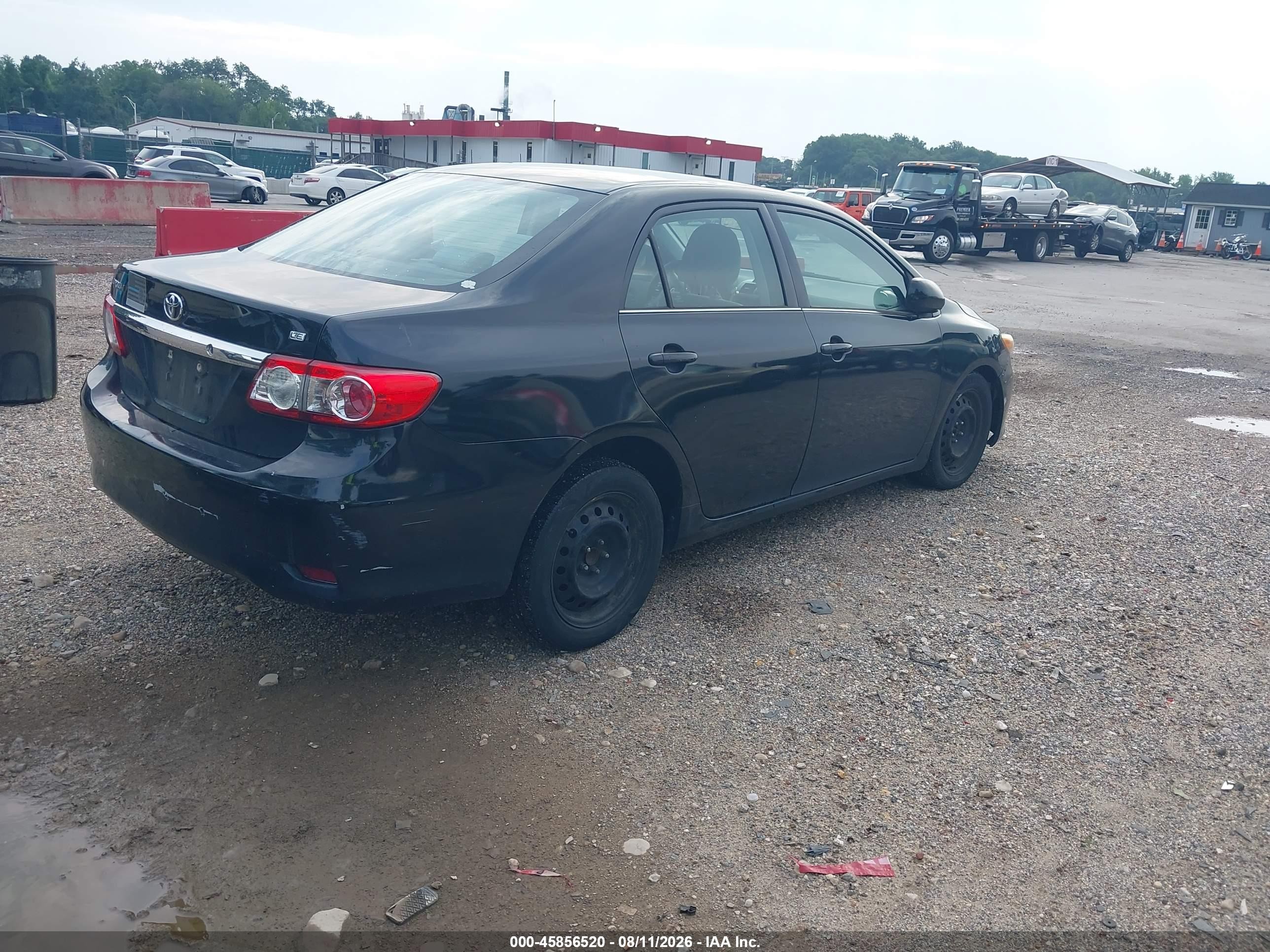 2013 Toyota Corolla Le Black vin: 5YFBU4EE8DP115353