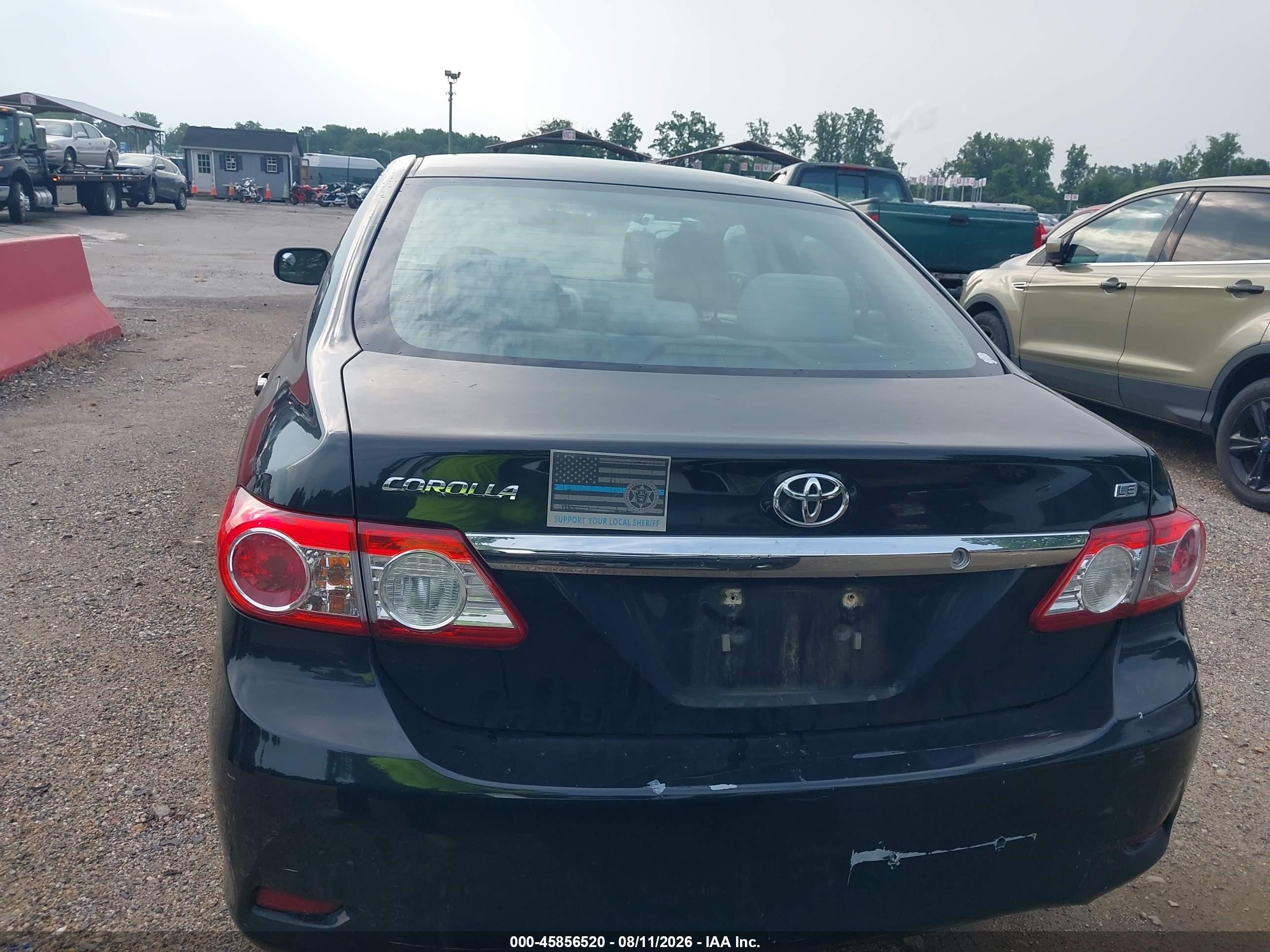 2013 Toyota Corolla Le Black vin: 5YFBU4EE8DP115353