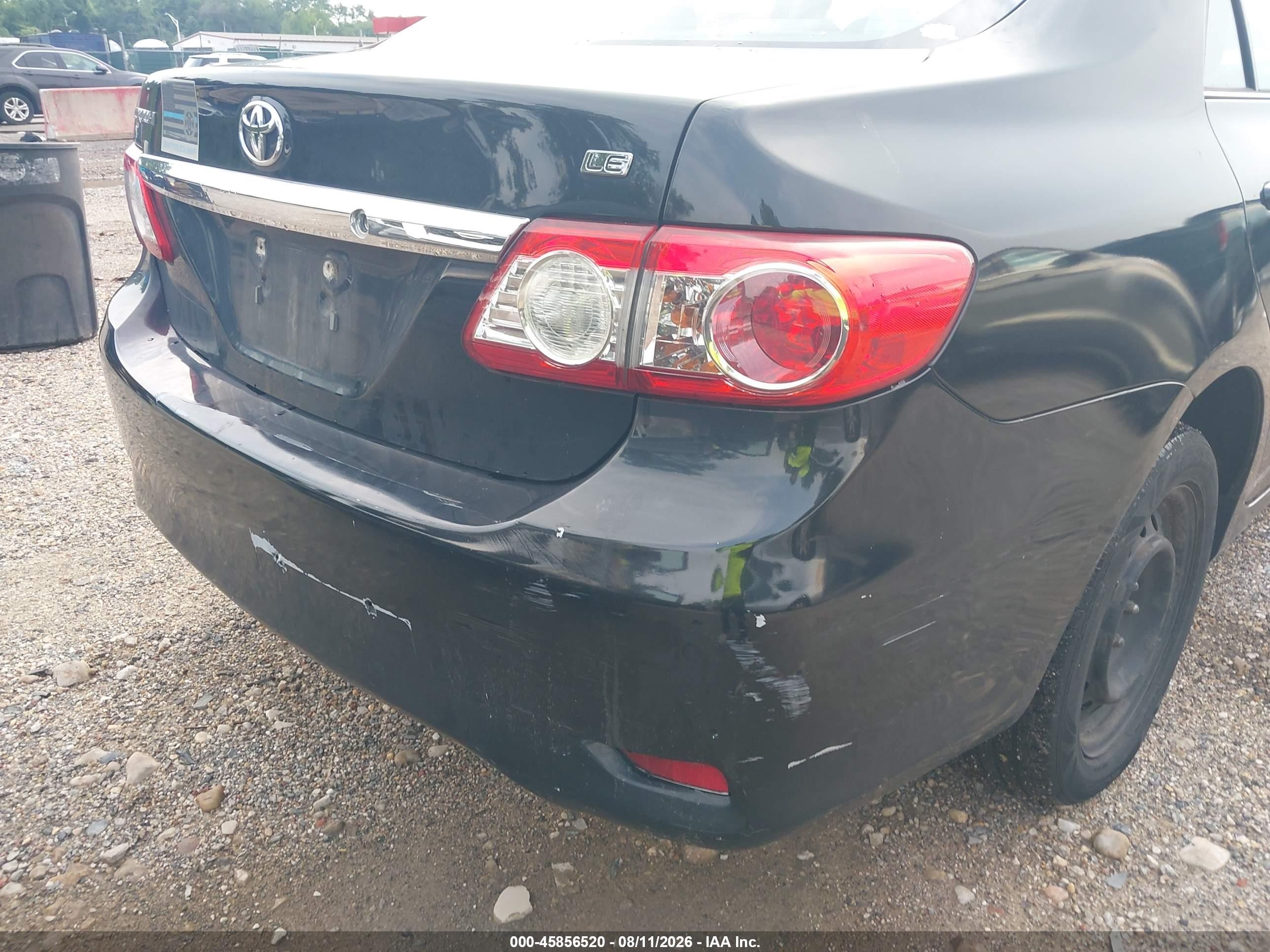 2013 Toyota Corolla Le Black vin: 5YFBU4EE8DP115353