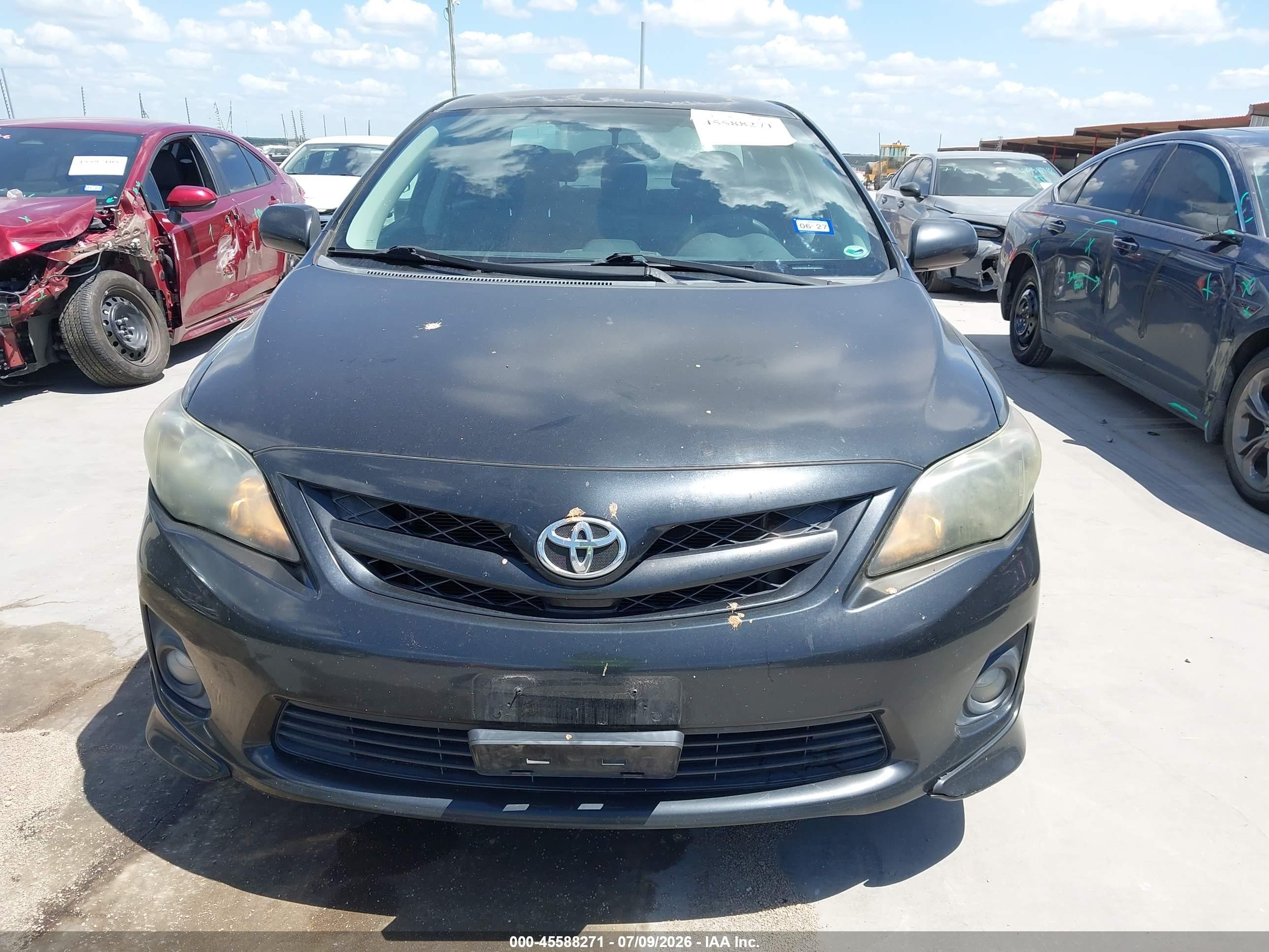 2013 Toyota Corolla S Black vin: 5YFBU4EE8DP122187