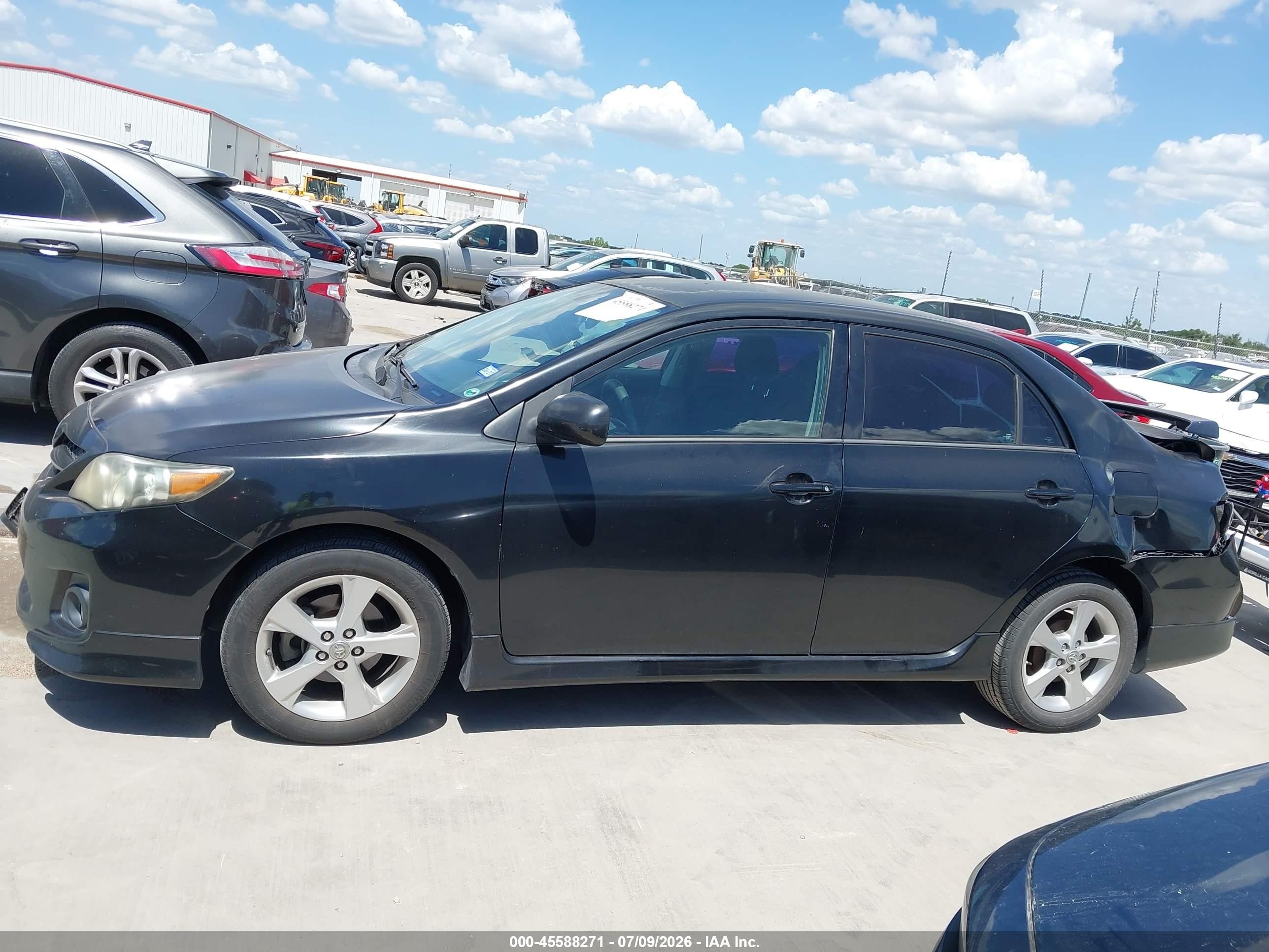 2013 Toyota Corolla S Black vin: 5YFBU4EE8DP122187