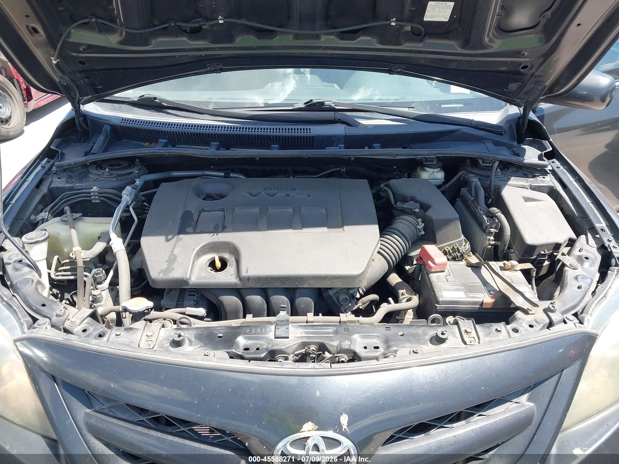 2013 Toyota Corolla S Black vin: 5YFBU4EE8DP122187