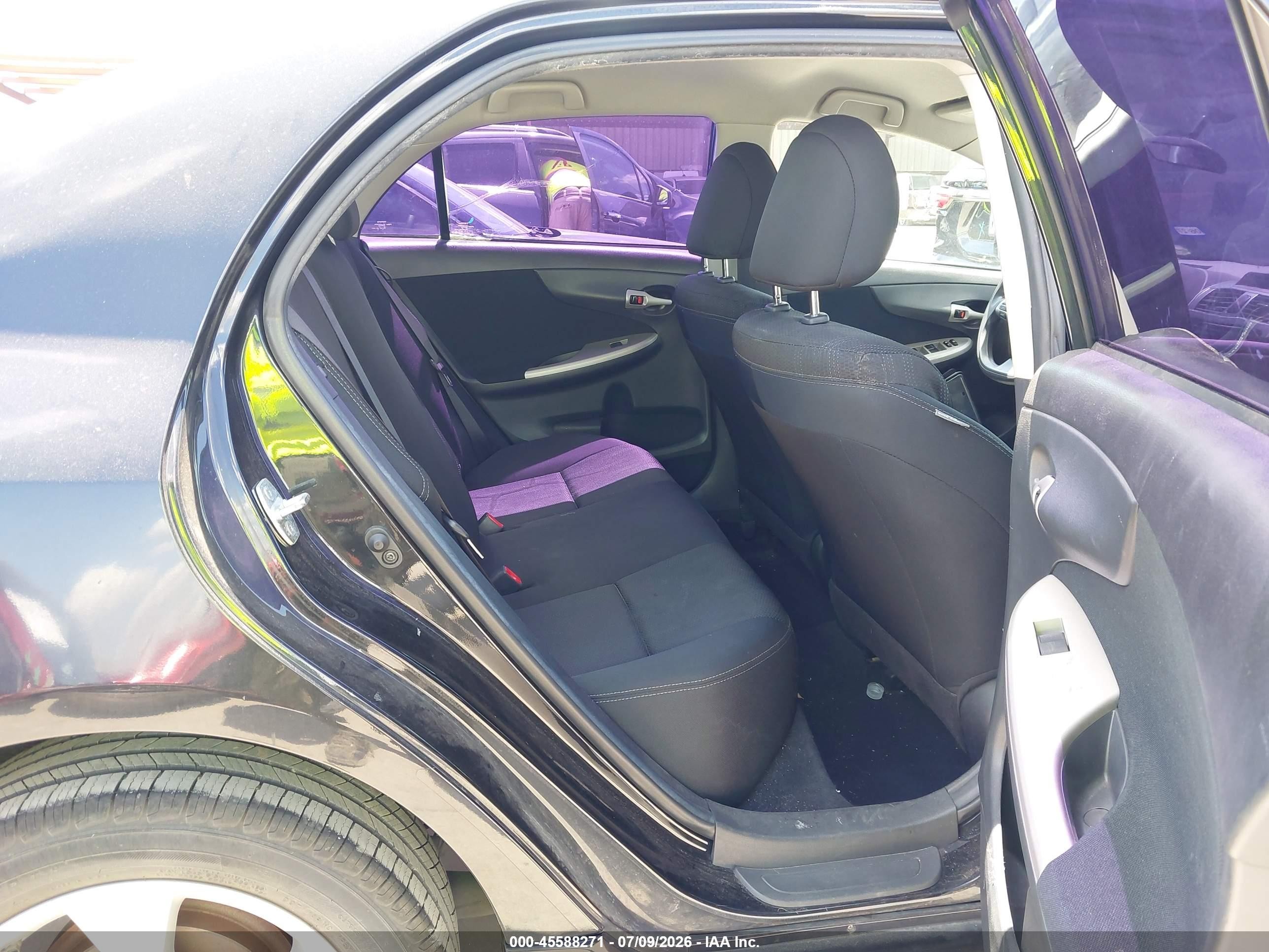 2013 Toyota Corolla S Black vin: 5YFBU4EE8DP122187