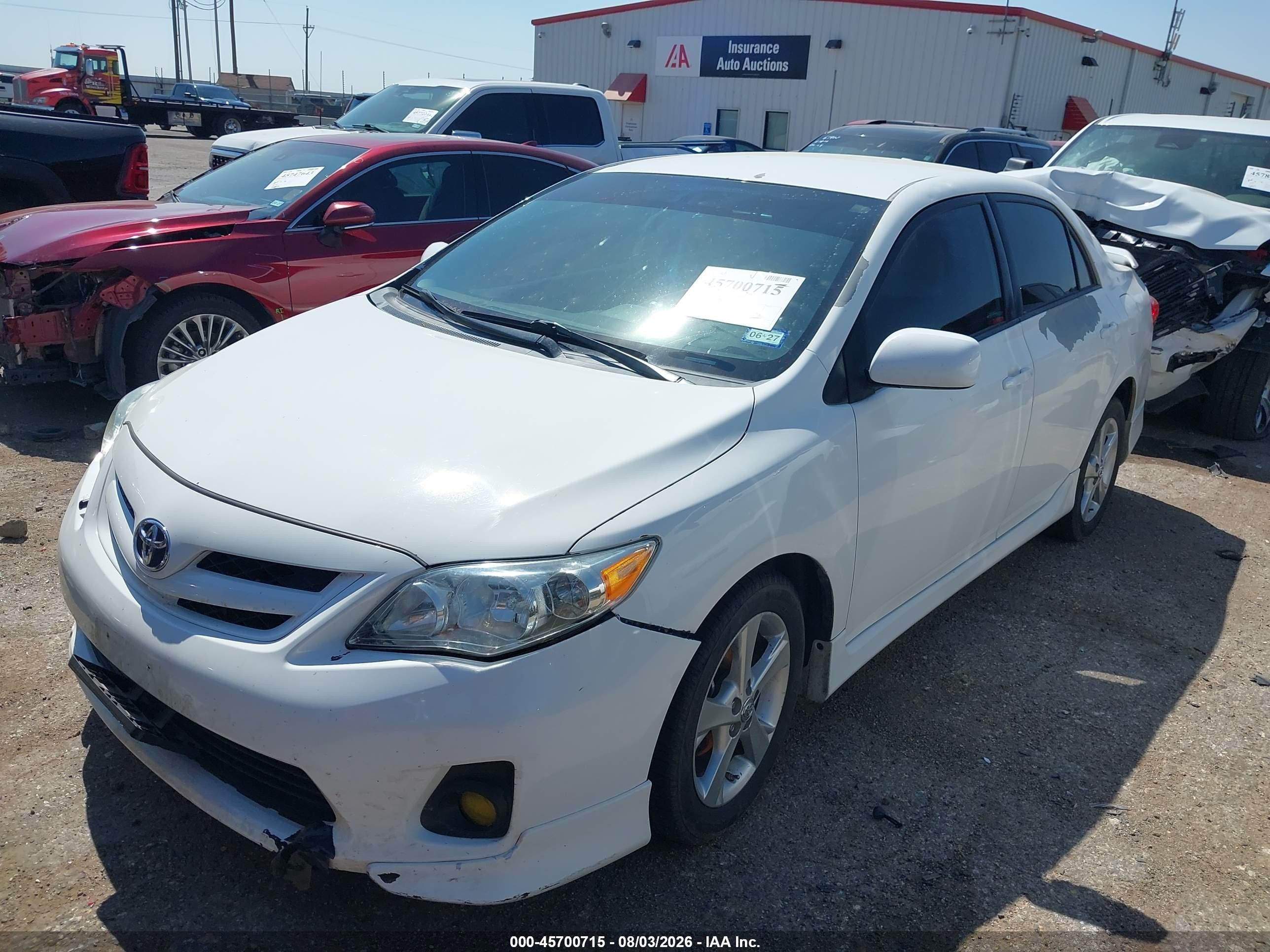 2013 Toyota Corolla S White vin: 5YFBU4EE8DP125722