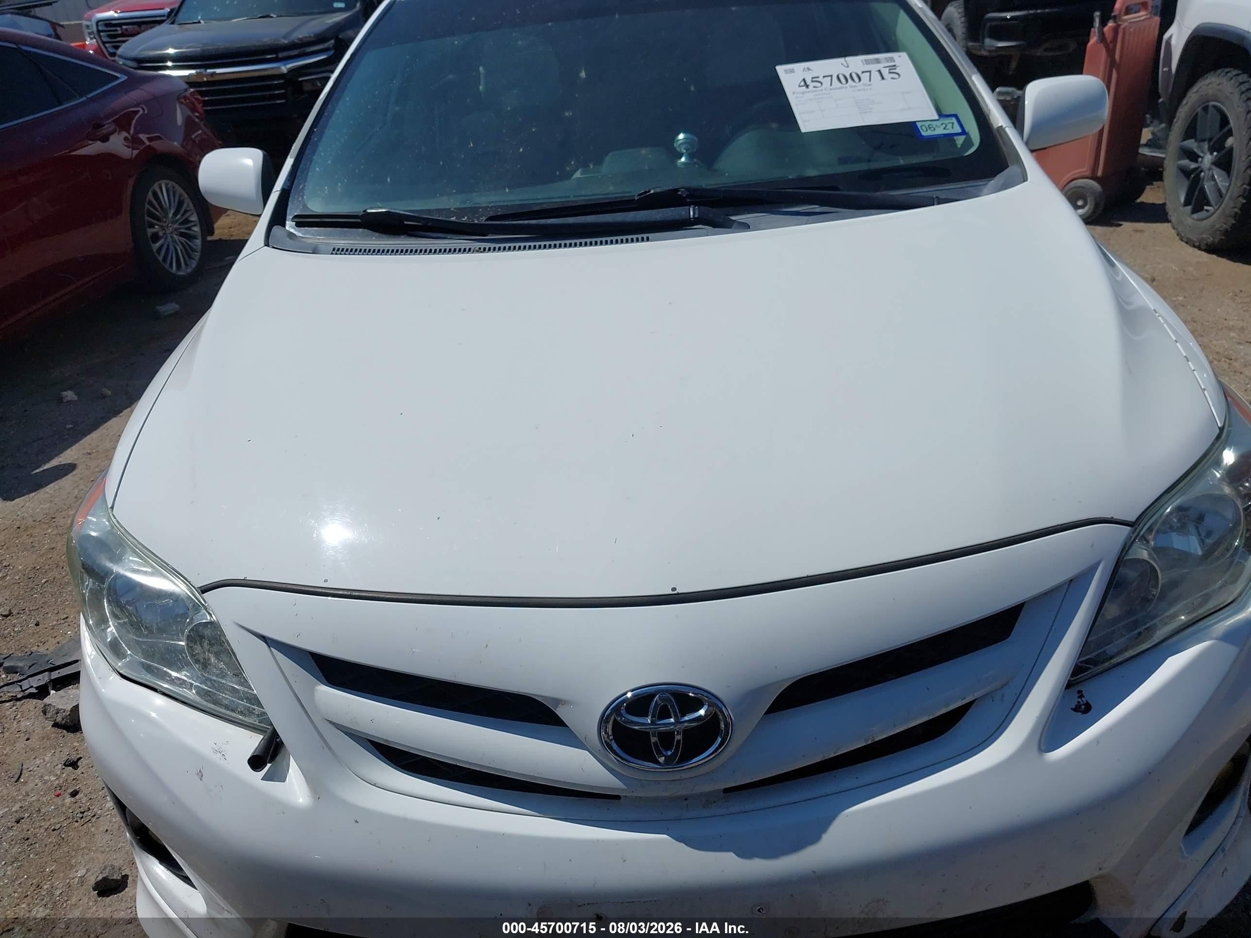 2013 Toyota Corolla S White vin: 5YFBU4EE8DP125722