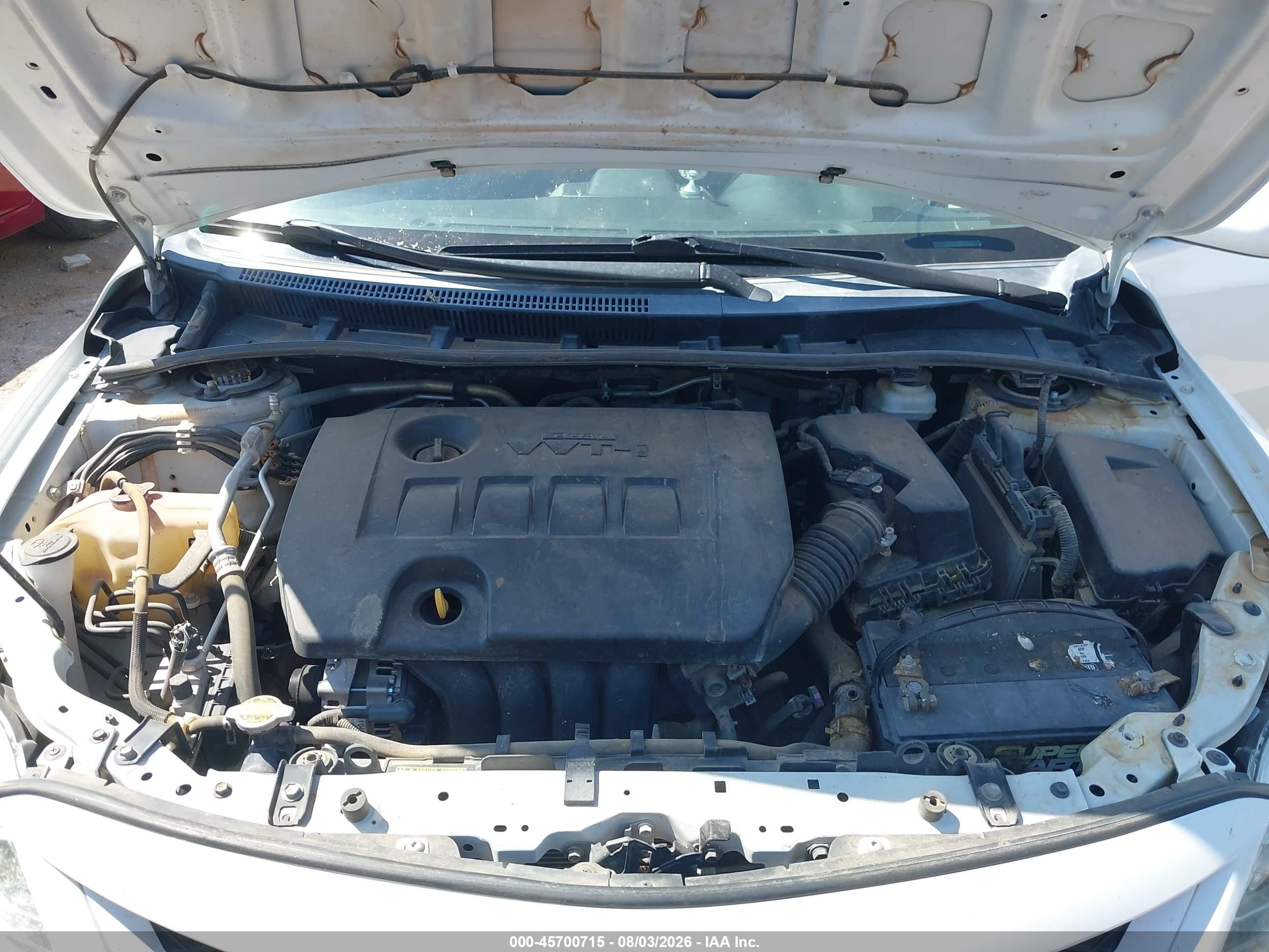 2013 Toyota Corolla S White vin: 5YFBU4EE8DP125722