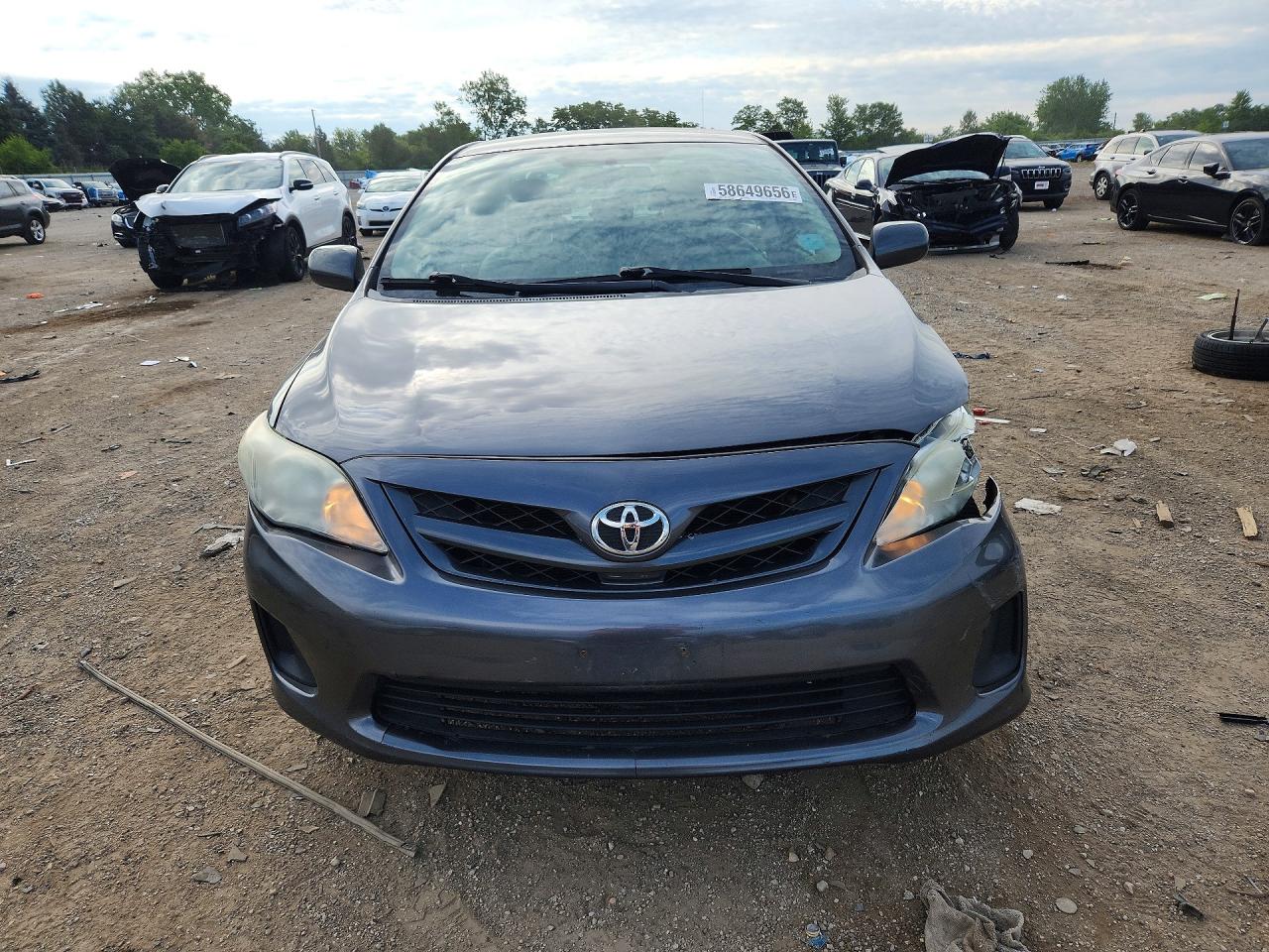 2013 Toyota Corolla L Gray vin: 5YFBU4EE8DP125851
