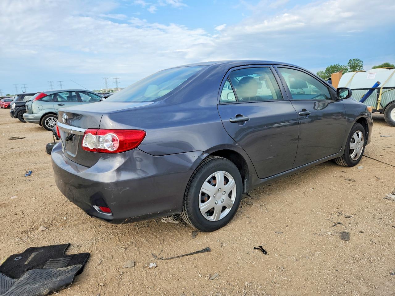 2013 Toyota Corolla L Gray vin: 5YFBU4EE8DP125851