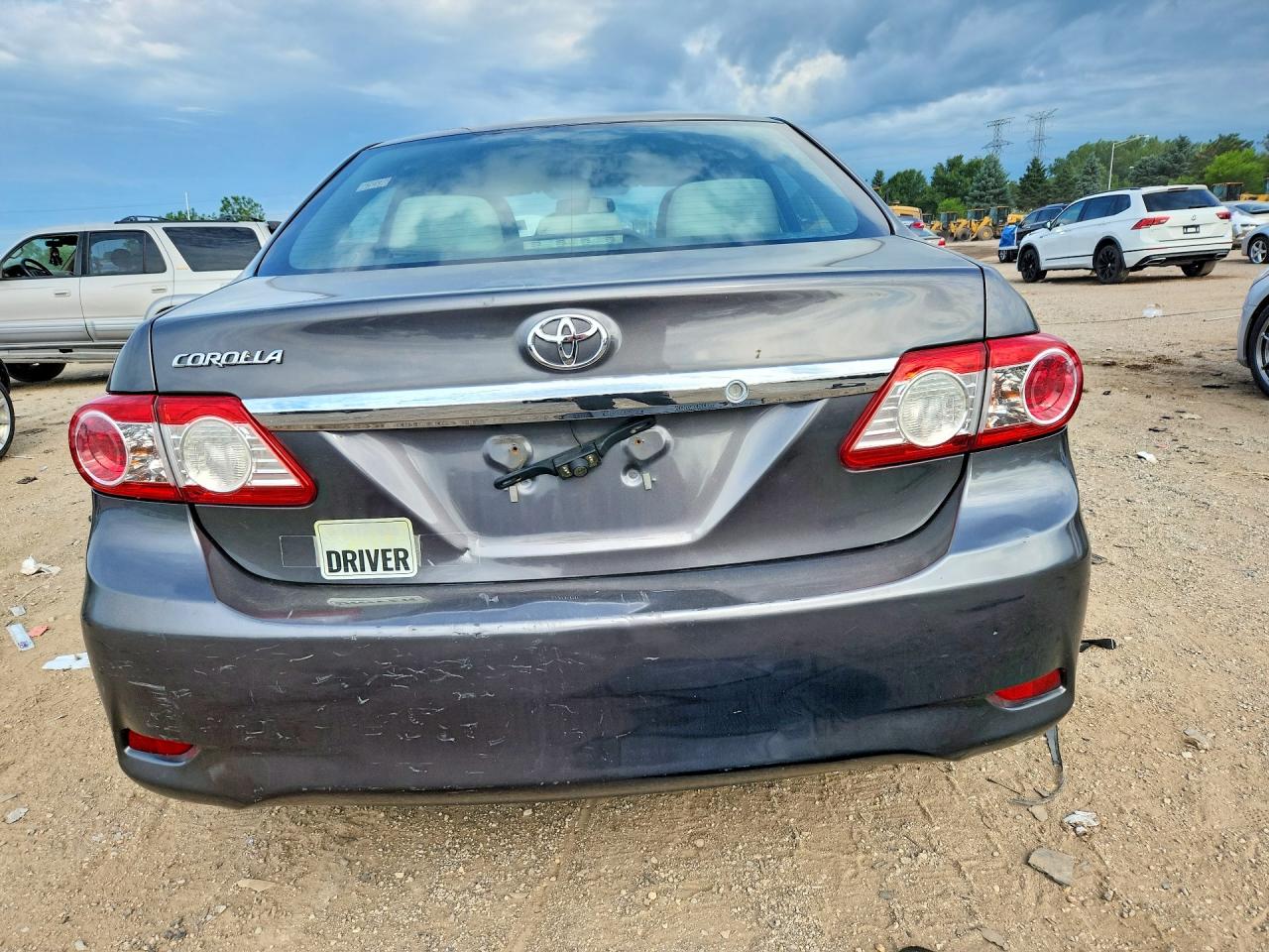 2013 Toyota Corolla L Gray vin: 5YFBU4EE8DP125851