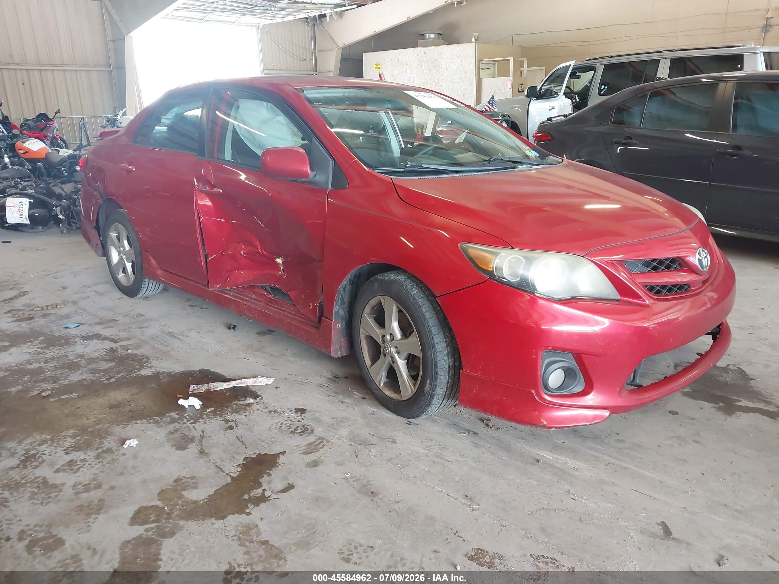 2013 Toyota Corolla S Red vin: 5YFBU4EE8DP134520