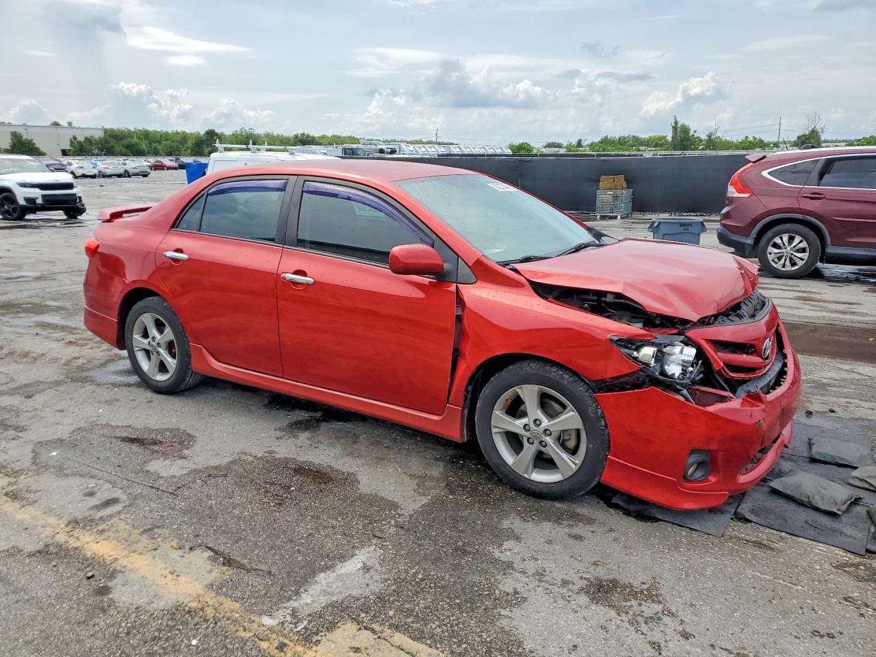 2013 Toyota Corolla S Red vin: 5YFBU4EE8DP156503