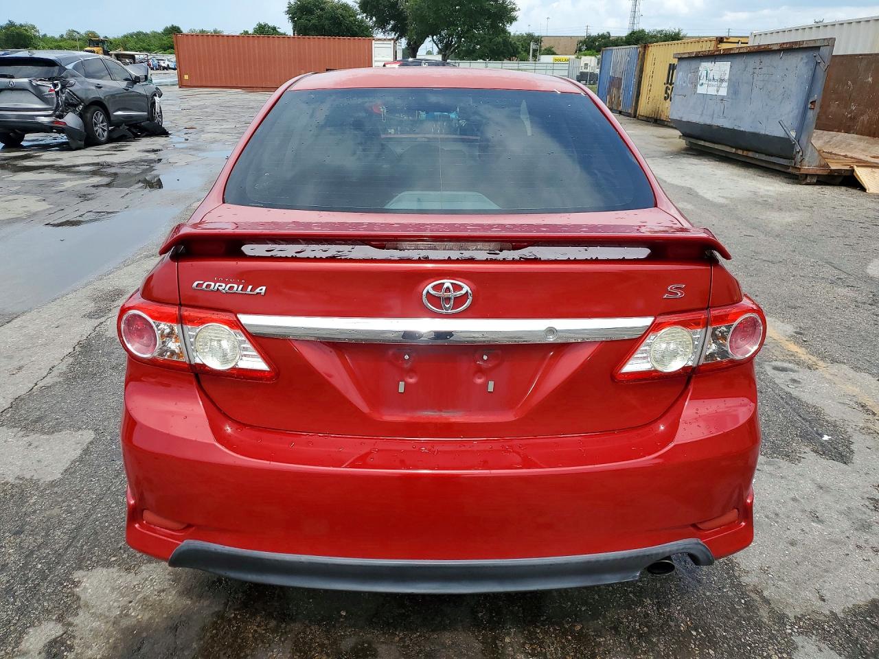 2013 Toyota Corolla S Red vin: 5YFBU4EE8DP156503