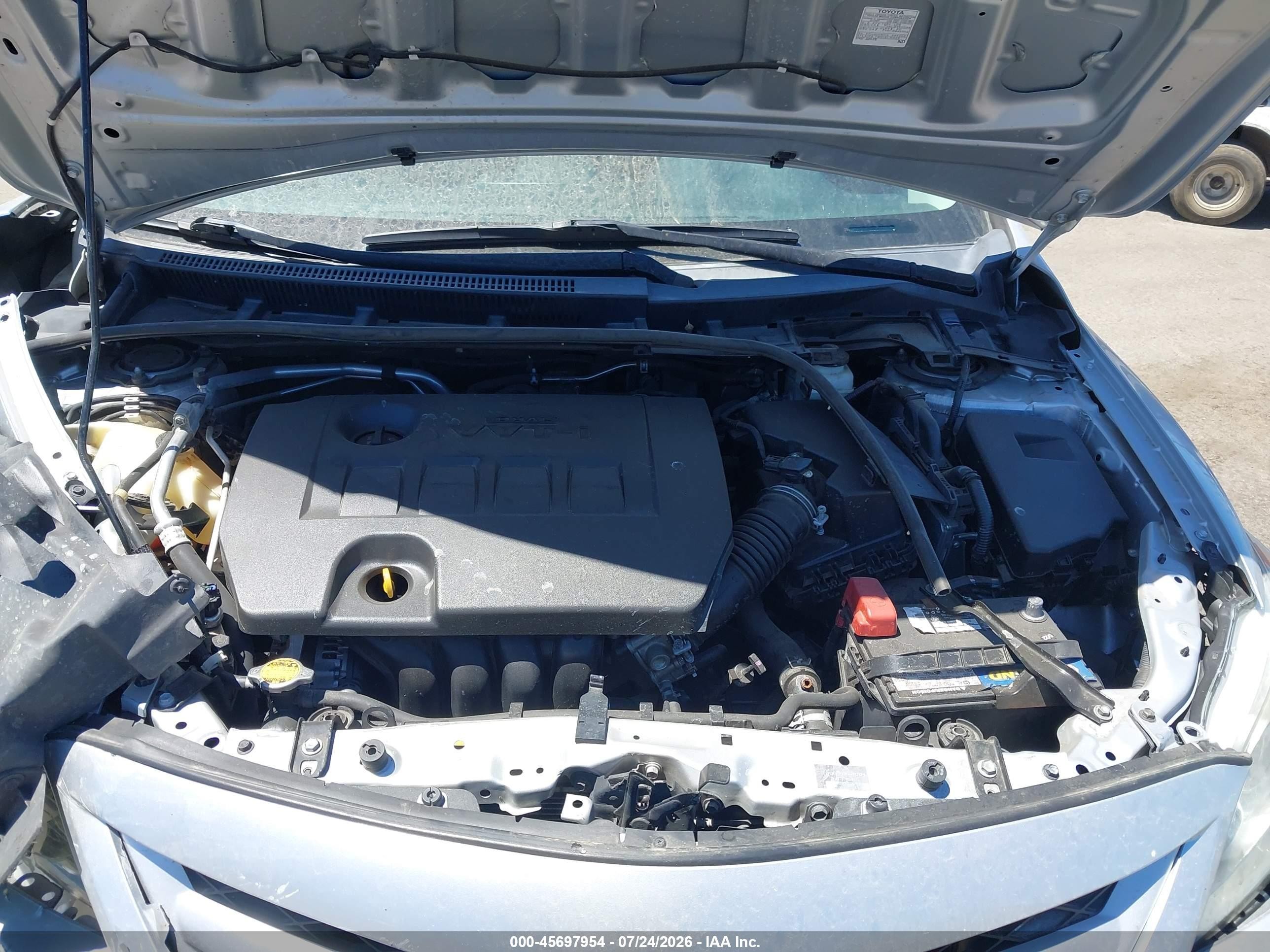 2013 Toyota Corolla S Silver vin: 5YFBU4EE8DP174886
