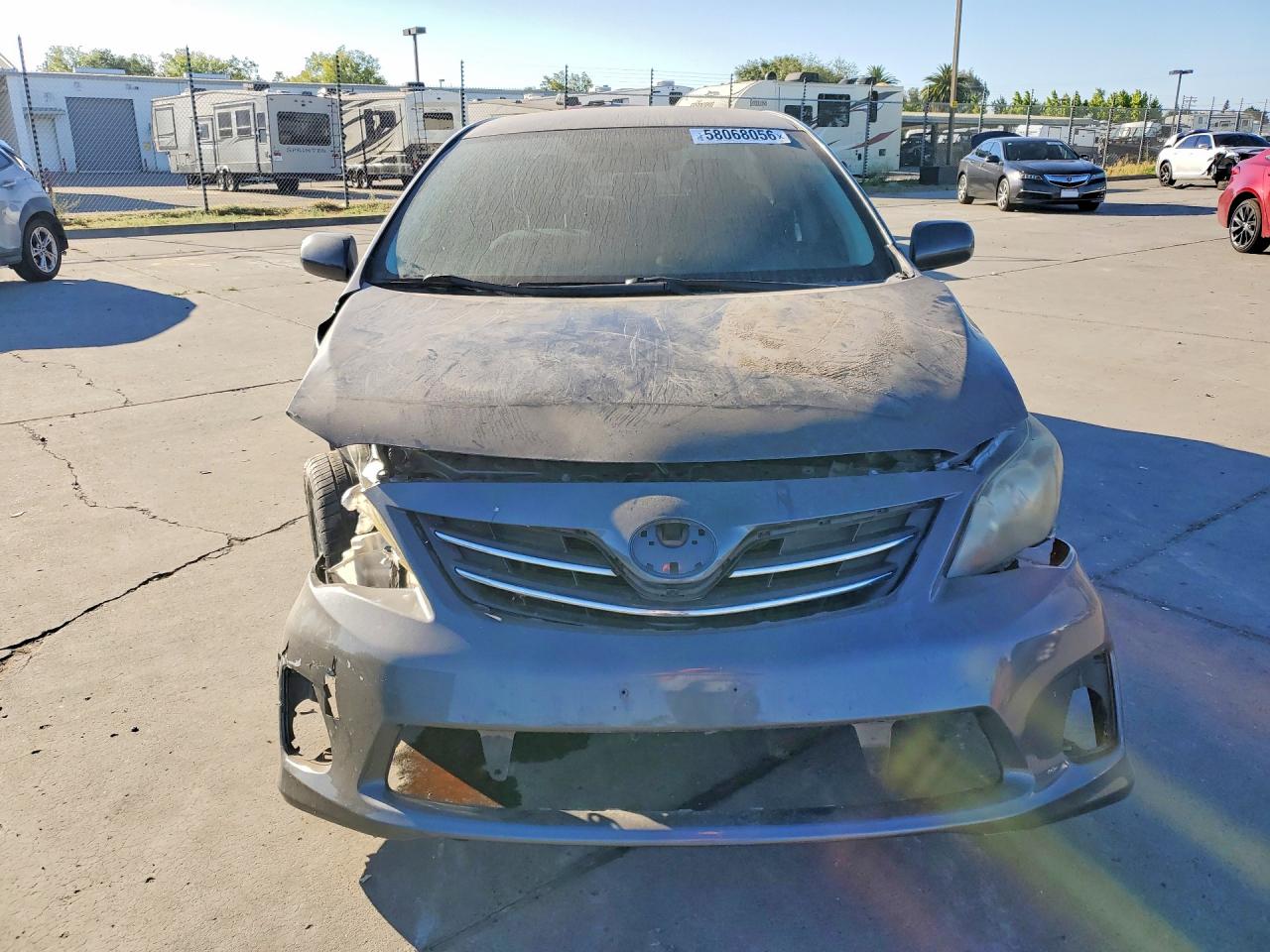 2013 Toyota Corolla Le Gray vin: 5YFBU4EE8DP183247