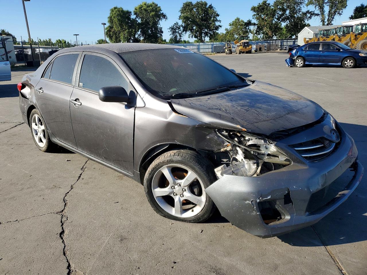 2013 Toyota Corolla Le Gray vin: 5YFBU4EE8DP183247