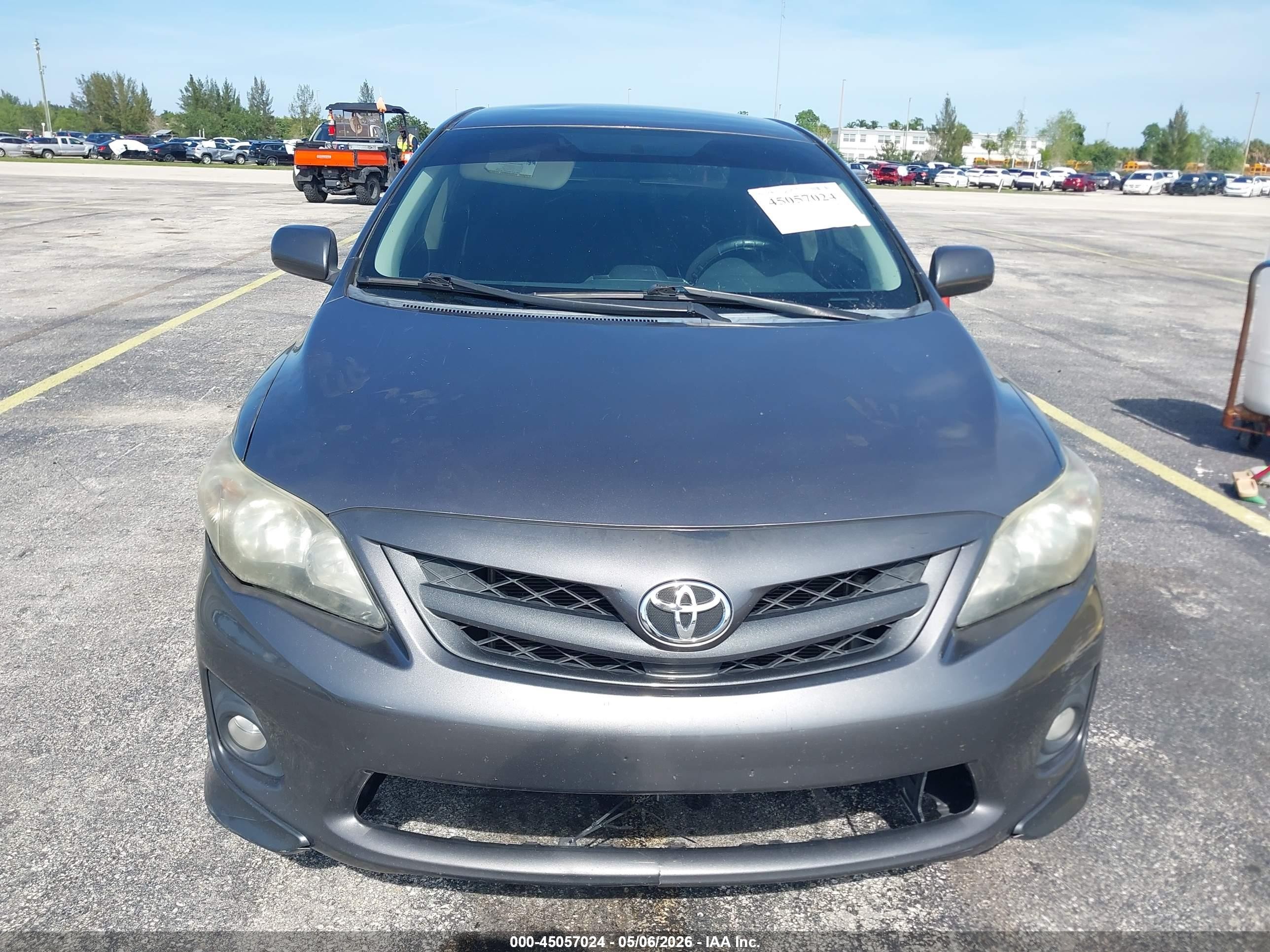 2013 Toyota Corolla S Gray vin: 5YFBU4EE8DP183958