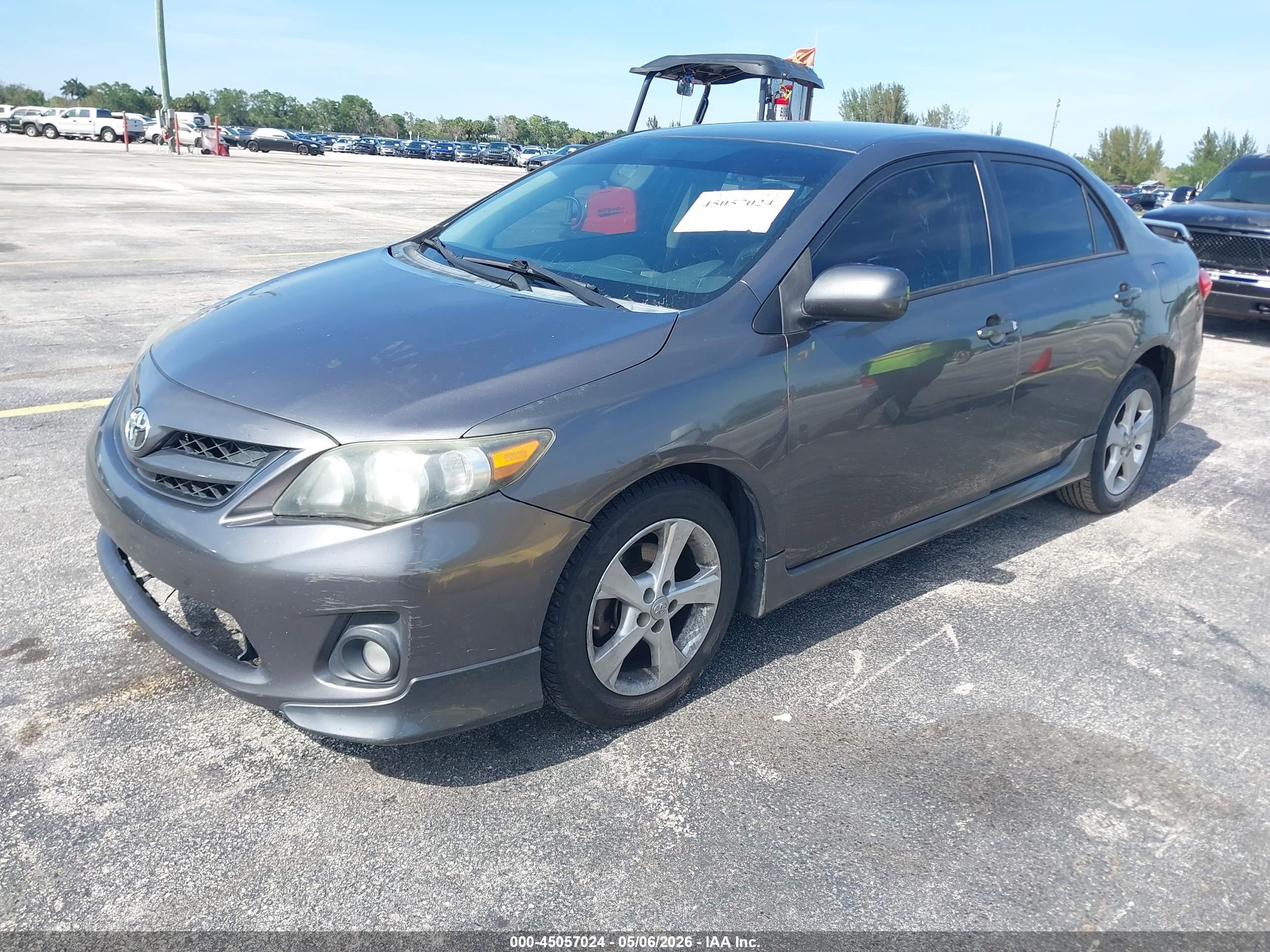 2013 Toyota Corolla S Gray vin: 5YFBU4EE8DP183958