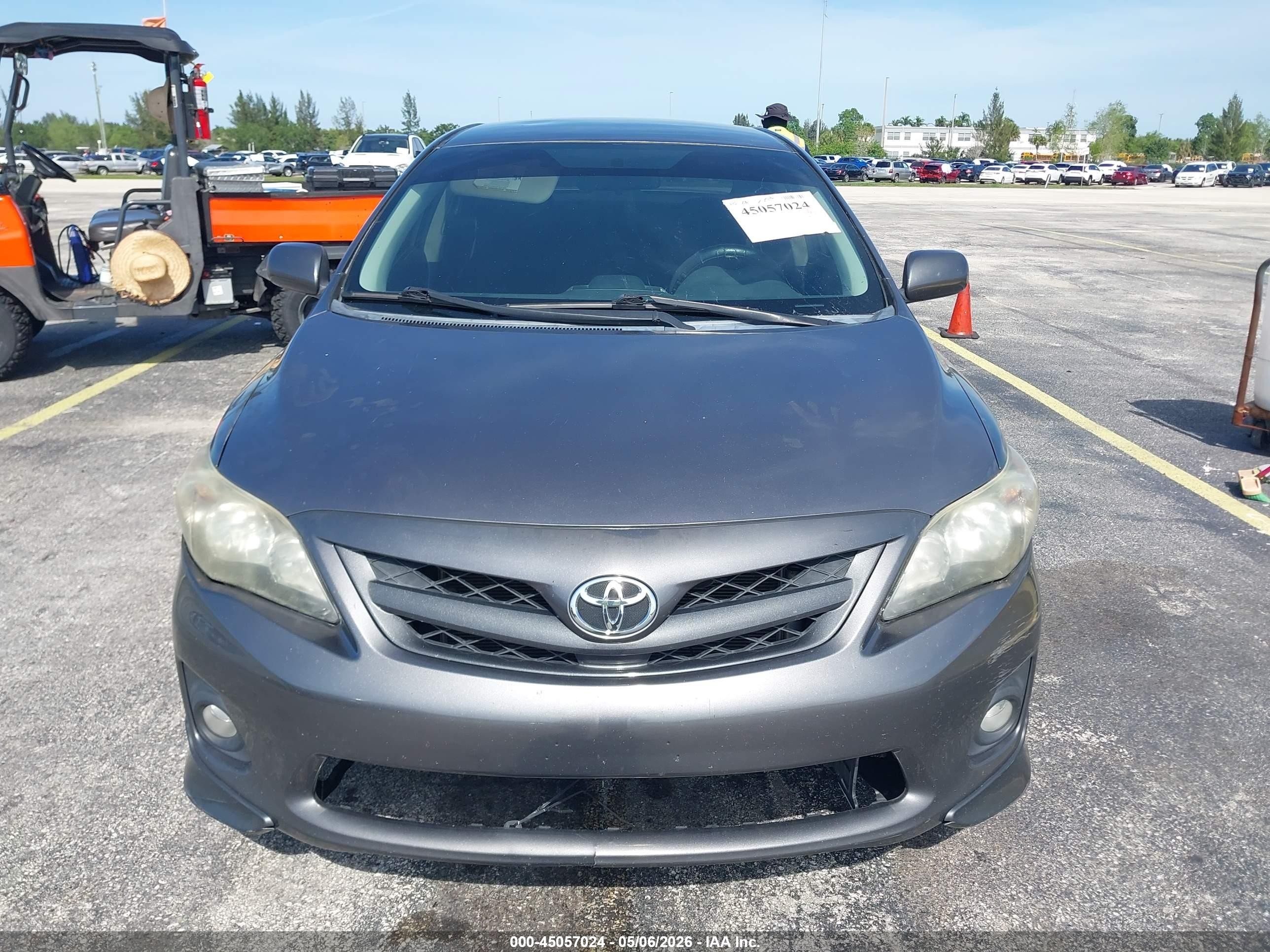 2013 Toyota Corolla S Gray vin: 5YFBU4EE8DP183958