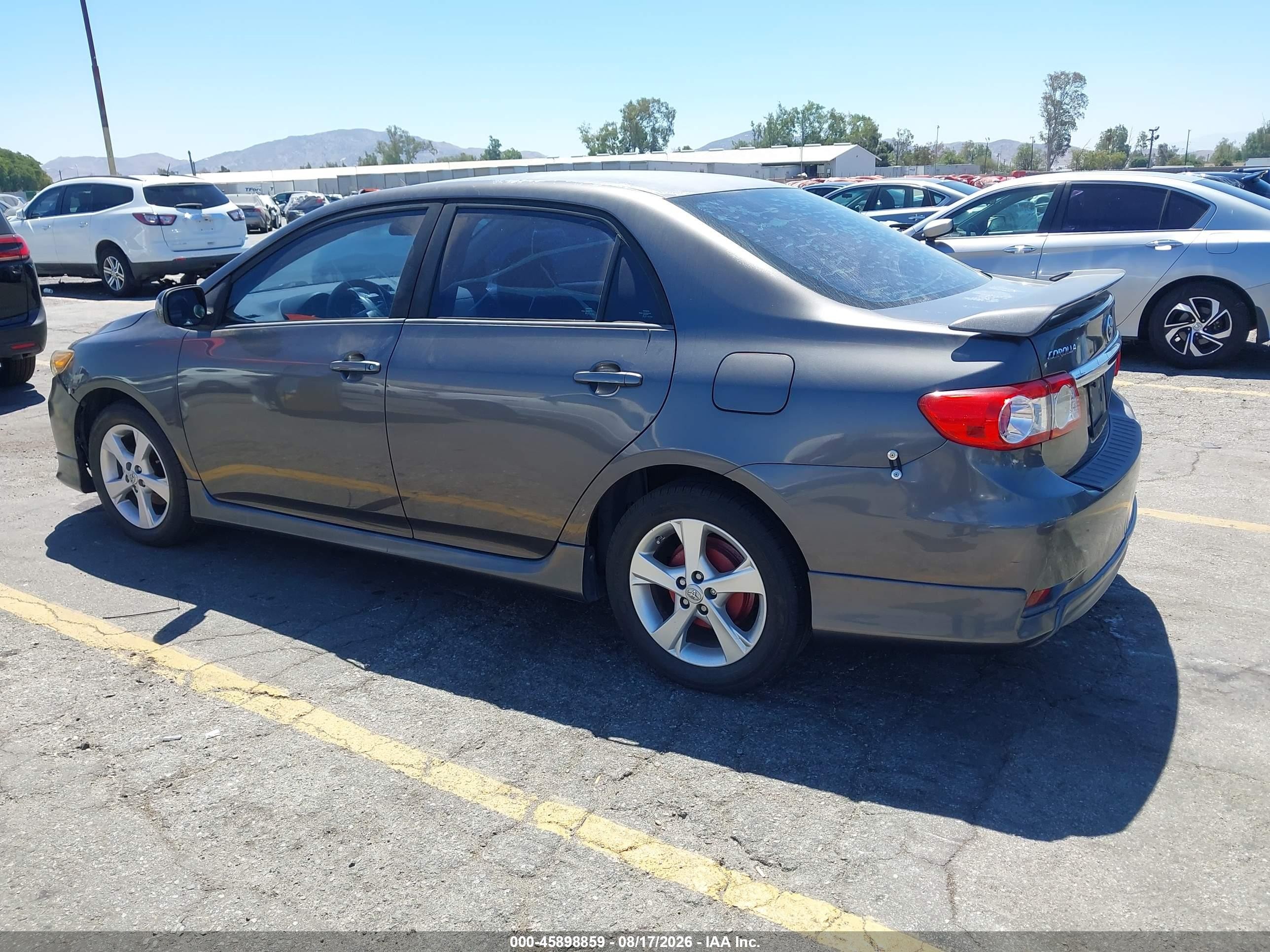 2013 Toyota Corolla S Gray vin: 5YFBU4EE8DP186780