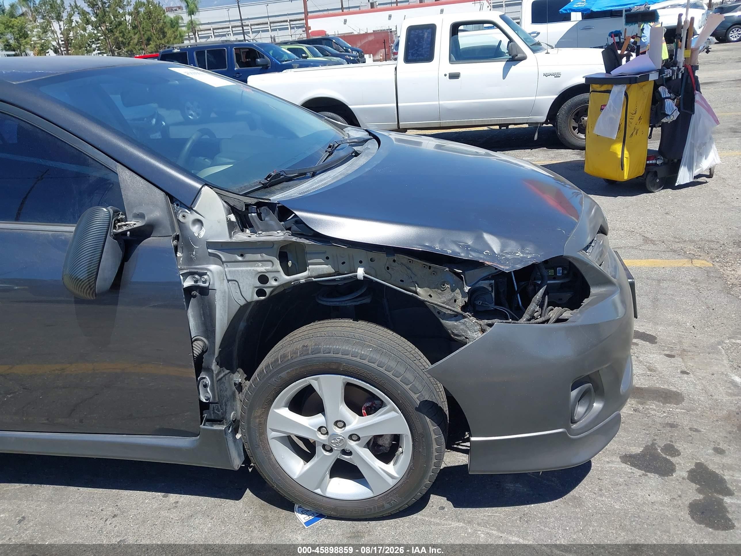 2013 Toyota Corolla S Gray vin: 5YFBU4EE8DP186780
